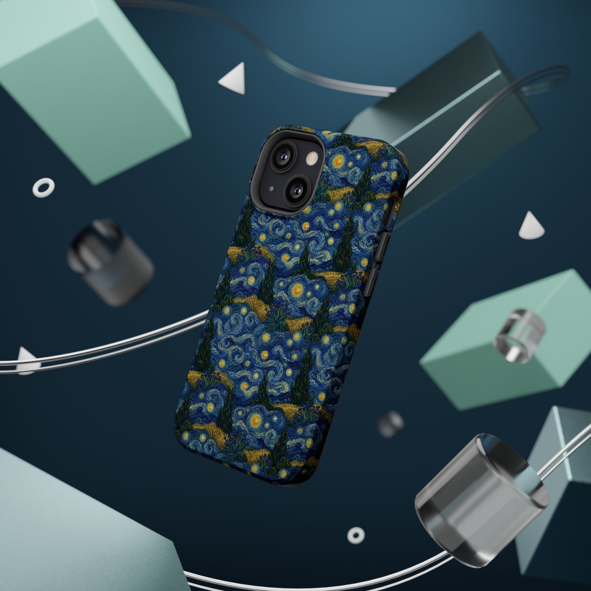 Van Gogh Illusion Magnetic Phone Case — Elegant Impact‑Resistant Art Lover Design