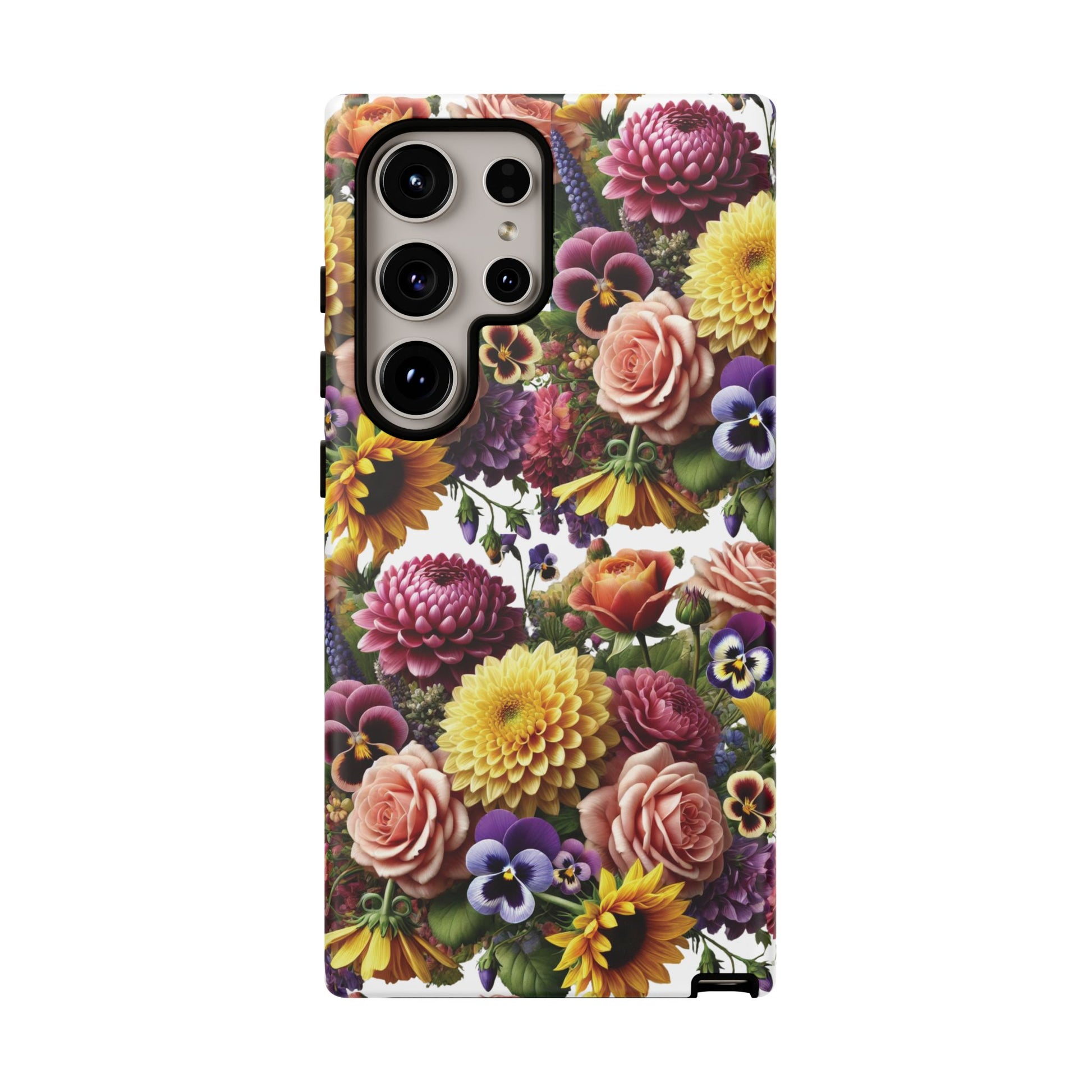 Floral Fall Phone Case for iPhone 16 15 14 13 12  21 23 Samsung, and Pixel | Stylish Protective Cover Gift for Her Perfect for Floral Lover