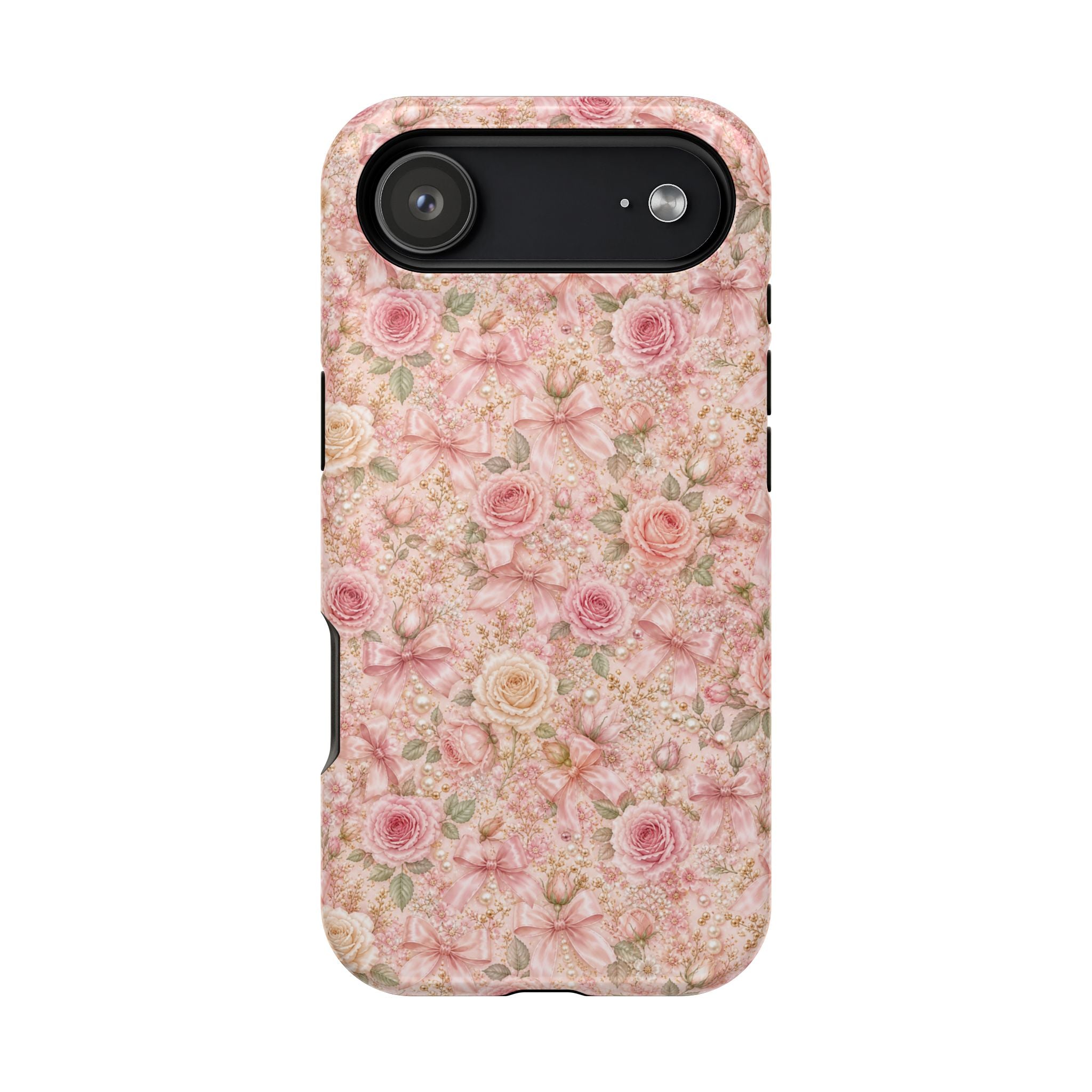Floral Rose Pattern Magnetic Impact-Resistant Phone Case iPhone and Samsung