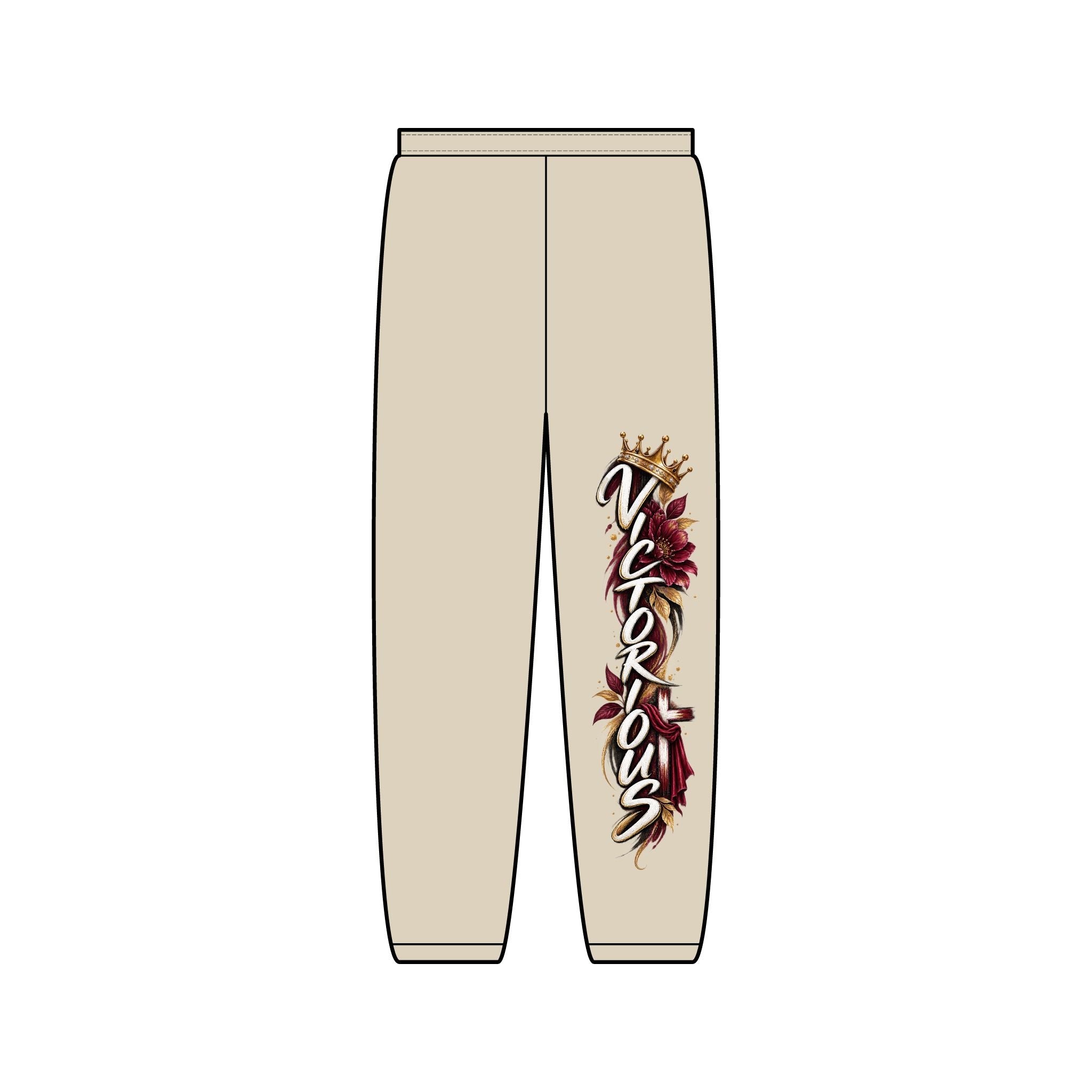 Victorious Floral Sweatpants — Side Script Joggers