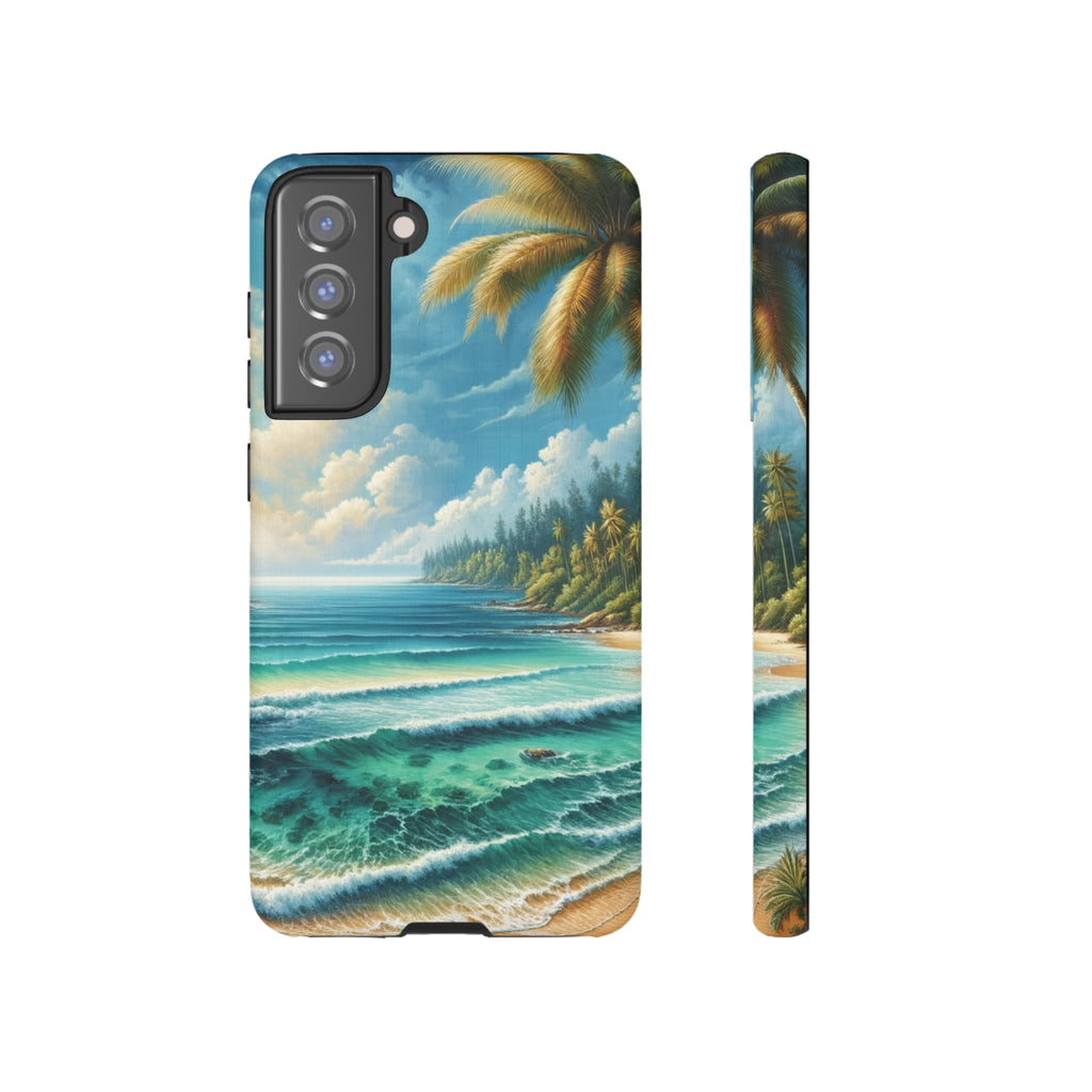 Coastal Serenity Ocean Beach View Protective Phone Case Gift for Her Phone 15, Samsung iPhone Samsung Gift for Her Case iPhone 15, Samsung iPhone Samsung Accessory Gift for Her.