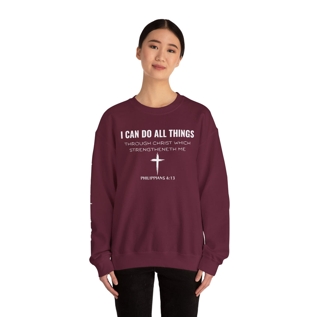 Inspirational Quote Sweatshirt, Unisex Crewneck, Faith Apparel, Perfect Gift for Christians, Cozy Everyday Wear, Bible Verse Design