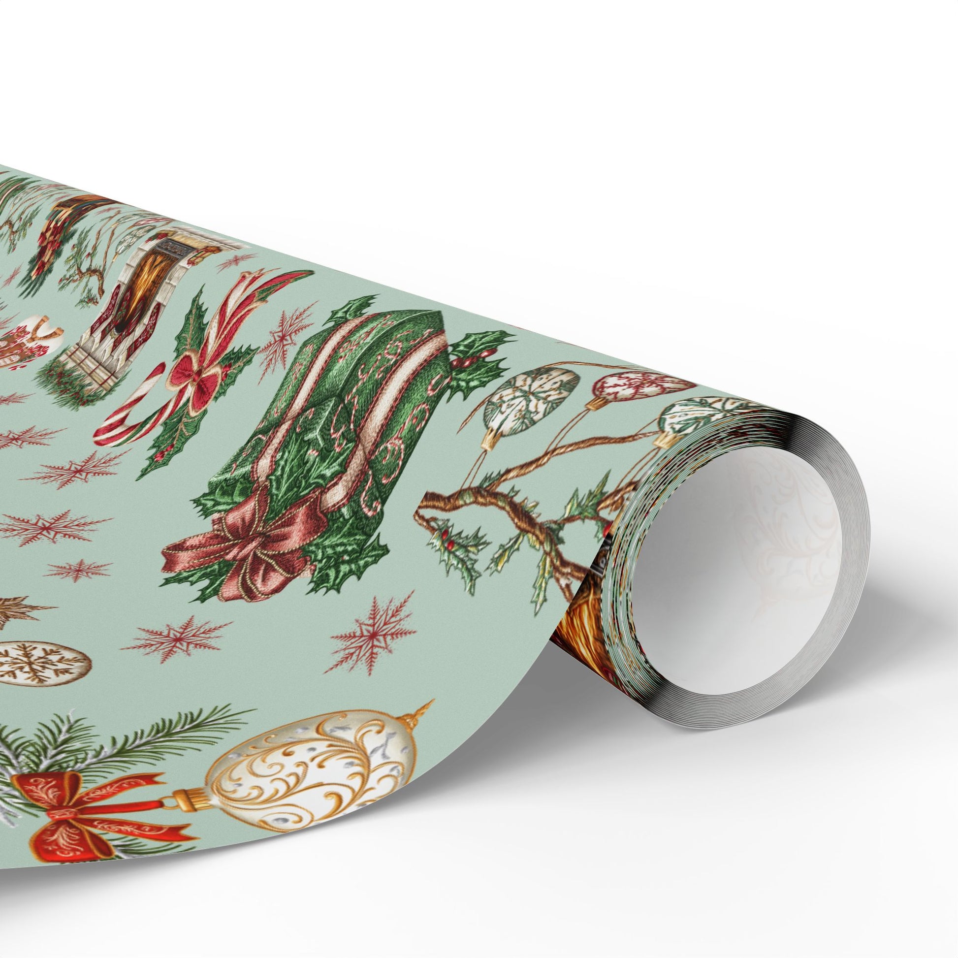 Vintage Christmas Wrapping Paper Festive Holiday Gift Wrap with Retro-Inspired Designs, Perfect for Christmas Presents, Crafting, & Holiday Decor – Premium Quality