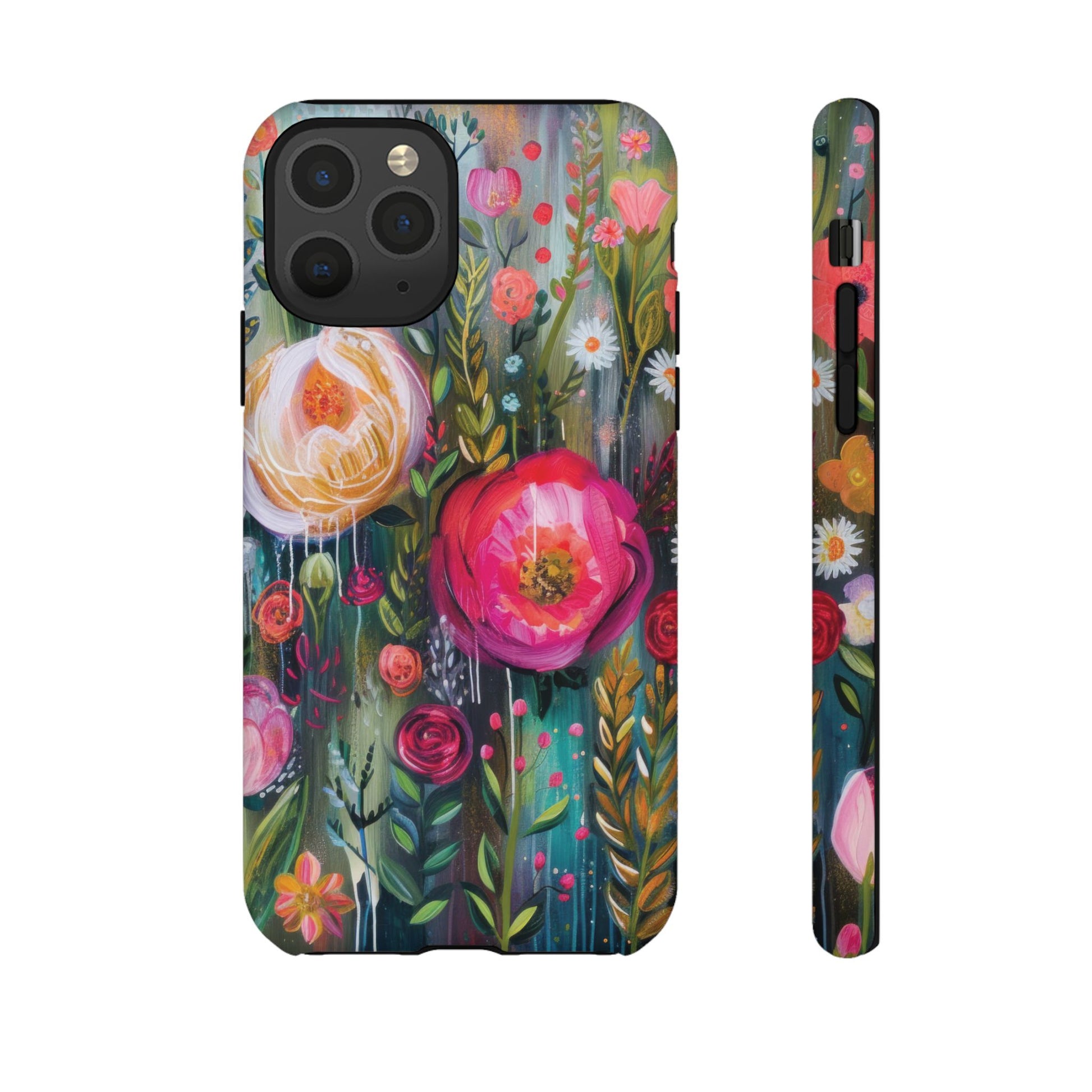 Watercolor Boho Floral Phone Case for iPhone 16 15 14 13 12  21 23 Samsung, and Pixel | Stylish Protective Cover Gift for Her Perfect for Floral Lover - MRSBYVALLE