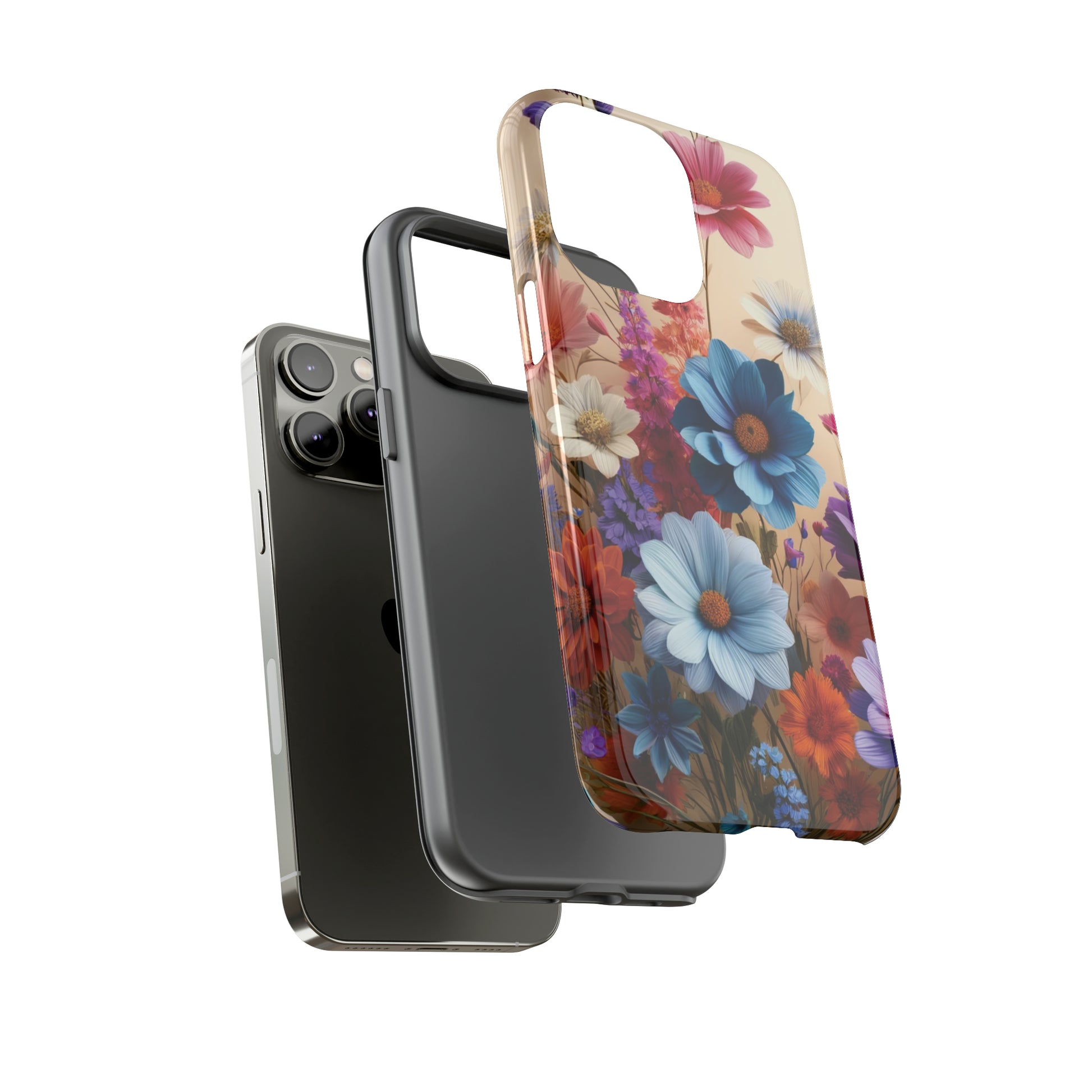 Best Phone Case Floral 3D Illusion Luxury Tough Case Floral Elegant Durable Stylish for Modern Devices iPhone 15, Samsung iPhone Samsung Accessory Gift for Her.