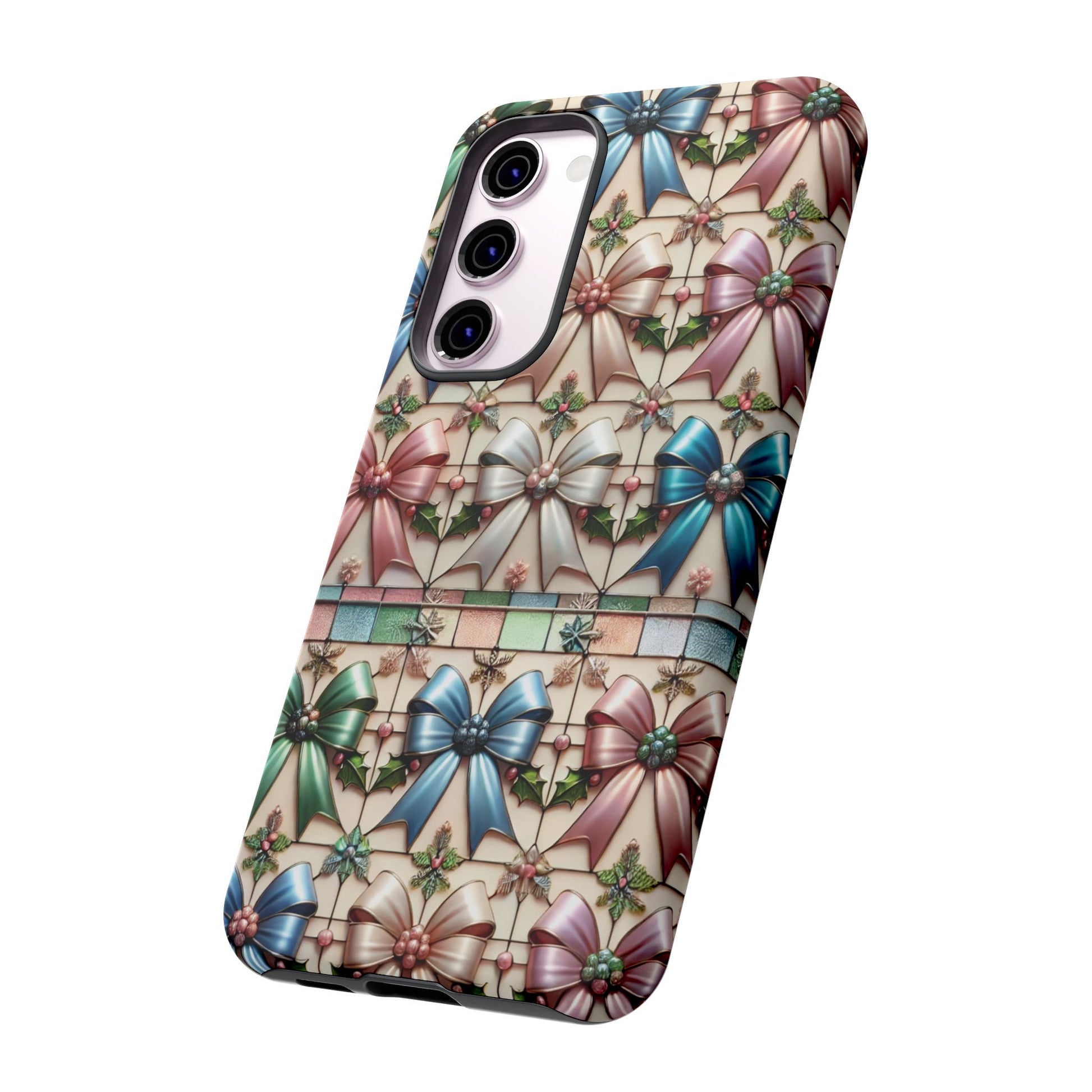 Coquette Bows Pastel Phone Case for iPhone 17 ,  15 14 13 12  21 23 Samsung, and Pixel | Stylish Protective Cover Gift for Her Perfect for Floral Lover