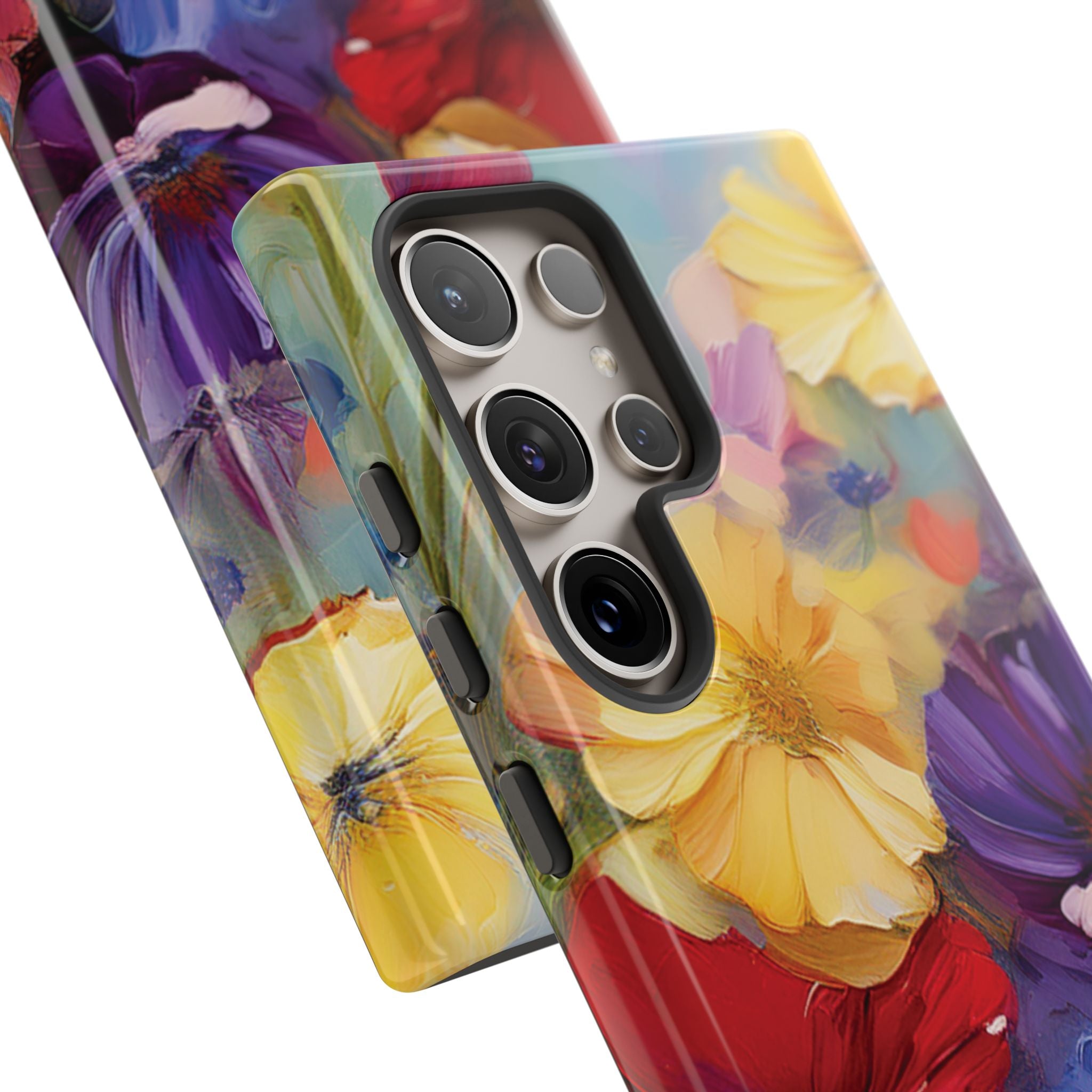 Bold Wildflower Phone Case Bright Hand-Painted Floral Art Vibrant Botanical Design for iPhone & Samsung | Trendy Nature Lover Gift Phone  Galaxy