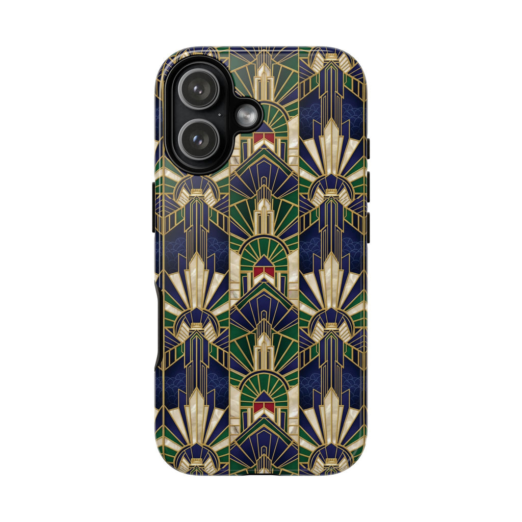 Navy & Gold Art Deco Phone Case — Imperial Art Deco Tough Case