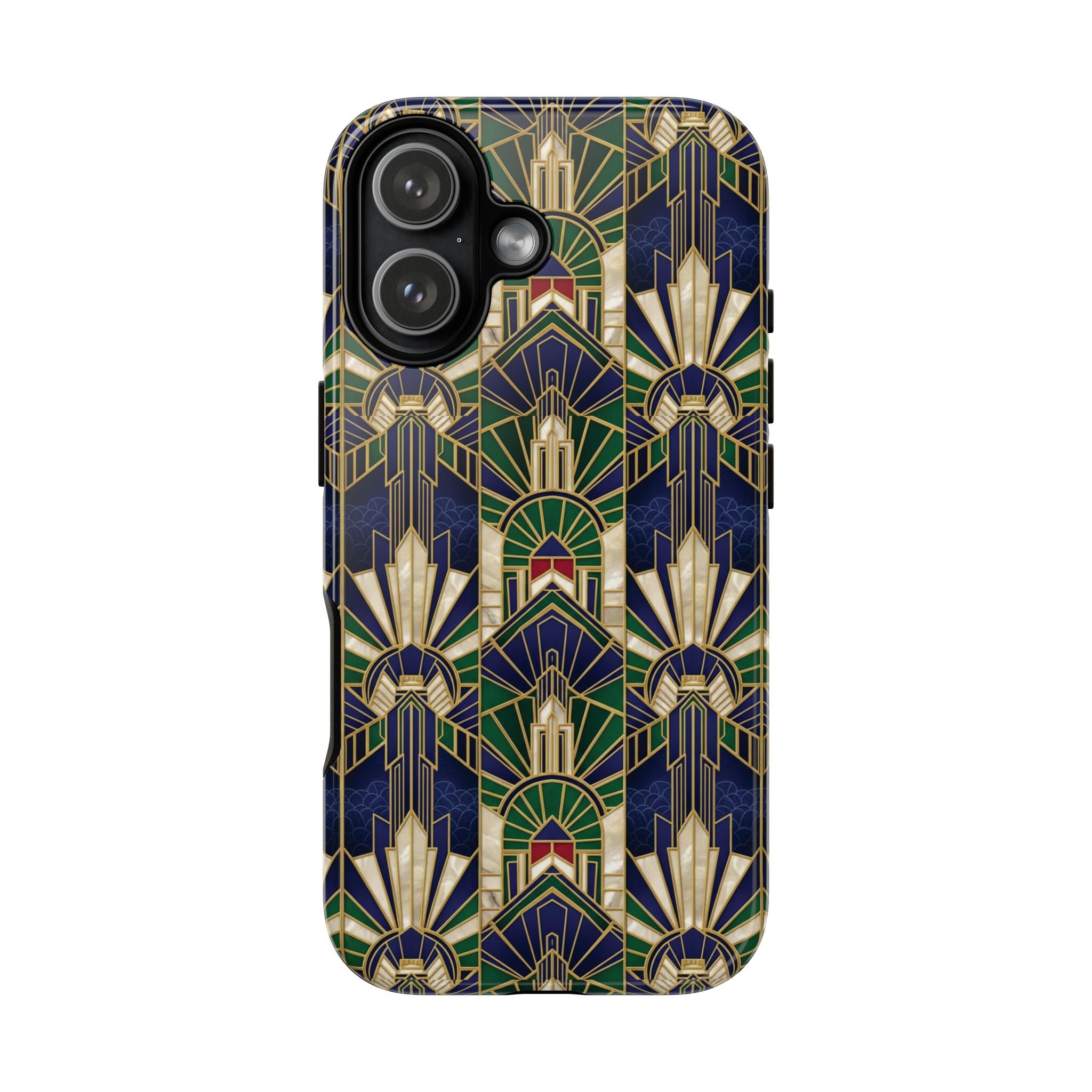 Navy & Gold Art Deco Phone Case — Imperial Art Deco Tough Case