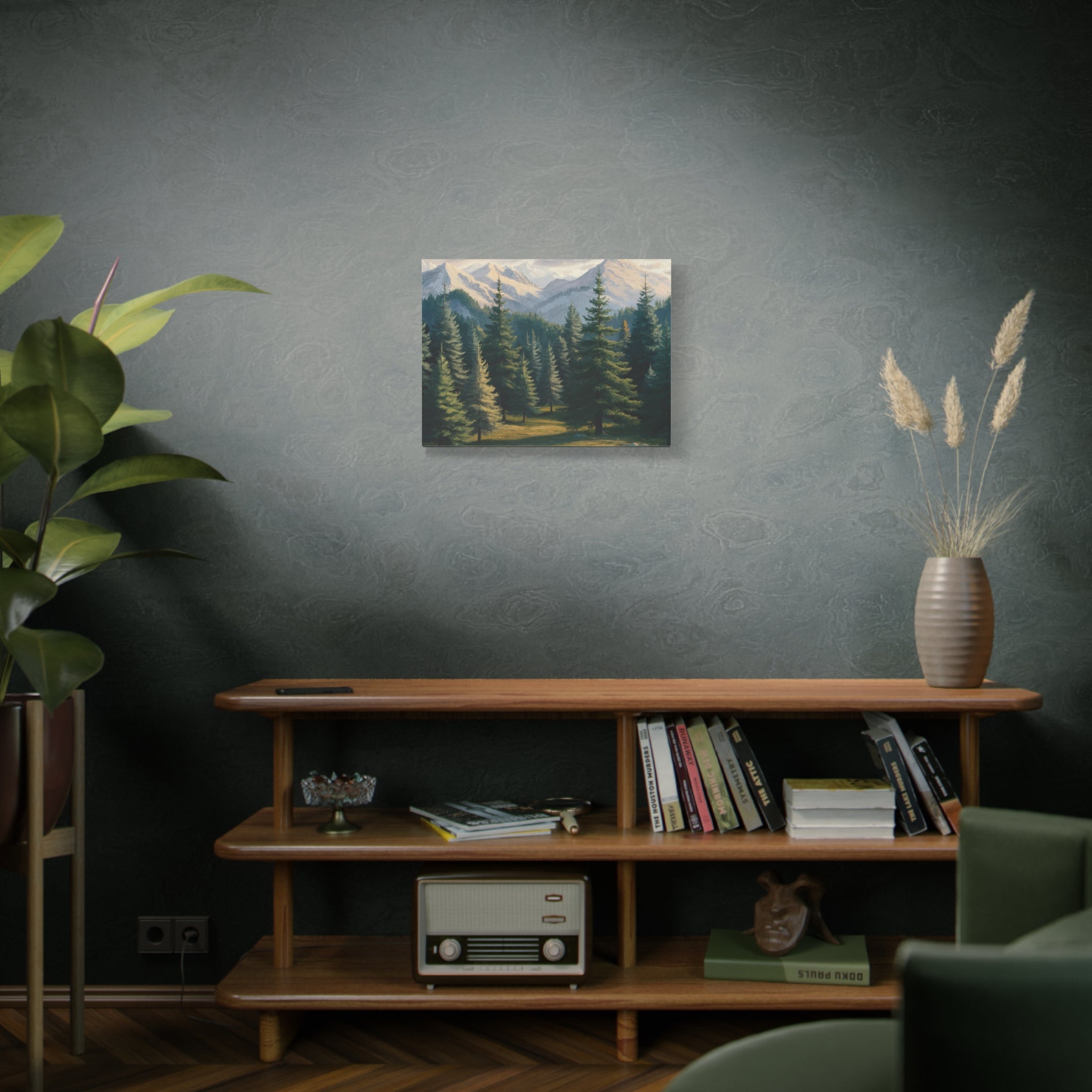 Majestic Mountain Lake Watercolor Landscape Art Print for Home Decor, Nature-Inspired Wall Art, Perfect for Living Room, Office & Gift Ideas Birthday Gift, Housewarming New House Decor.