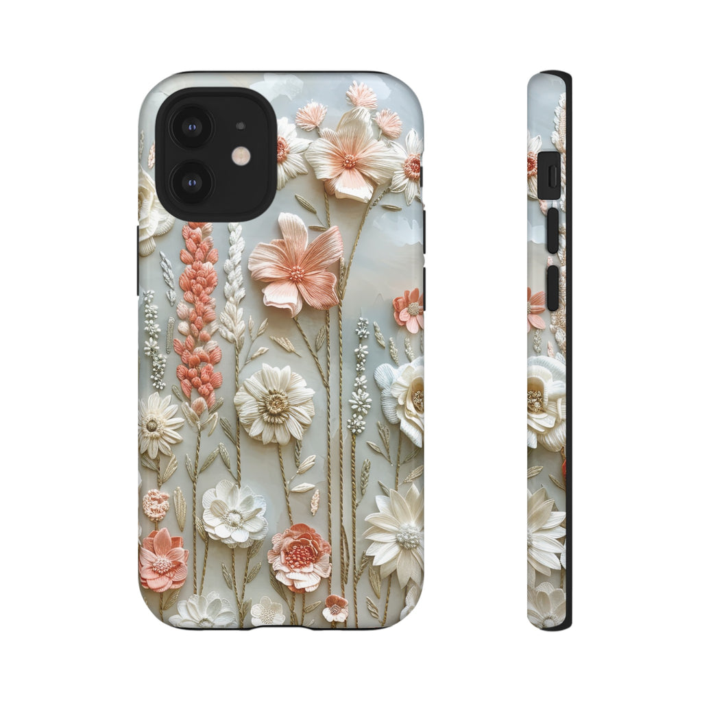 Pastel Wildflowers Protective Phone Case Gift for Her Phone 15, Samsung iPhone Samsung Gift for Her Case iPhone 15, Samsung iPhone Samsung Accessory Gift for Her