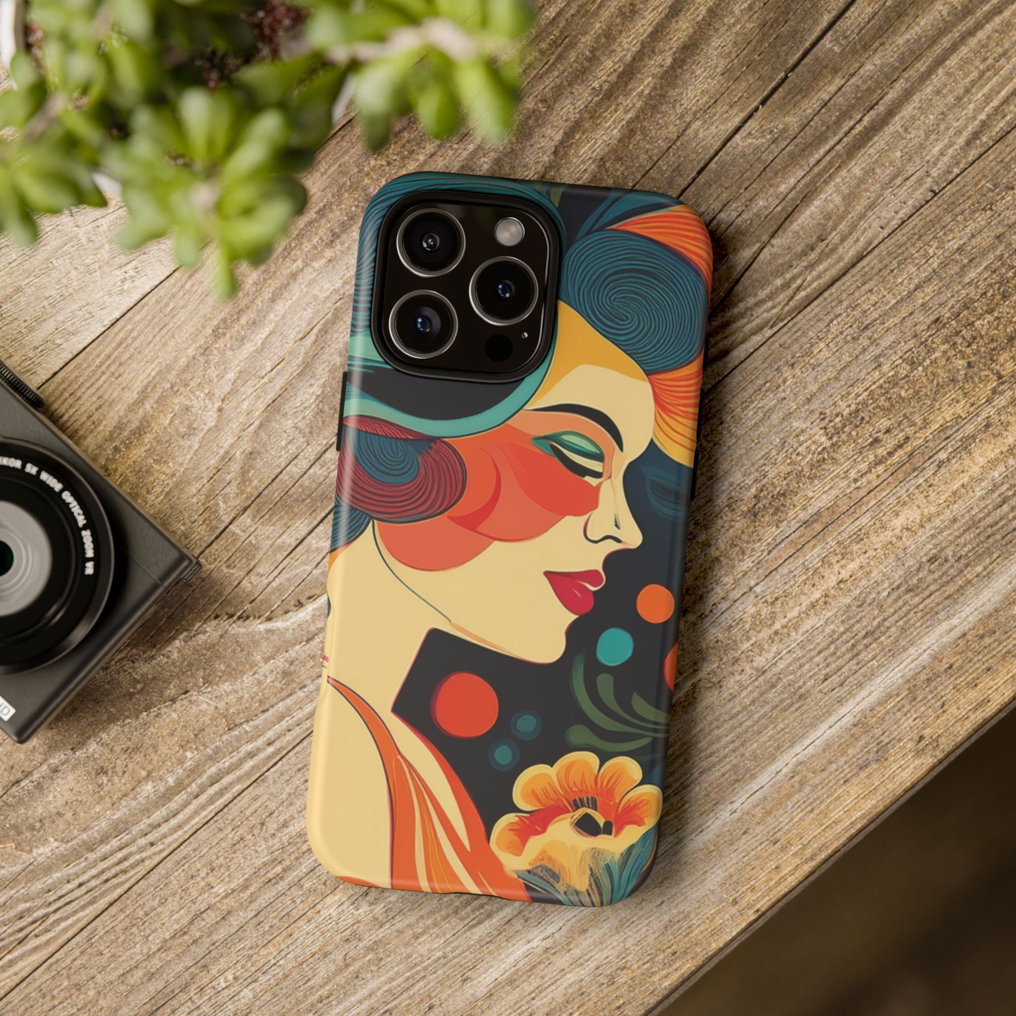 Retro 50s Aesthetic Phone Case Vintage-Inspired Design with Pastel Vibes Mid-Century Style Cover for iPhone & Samsung Models Galaxy