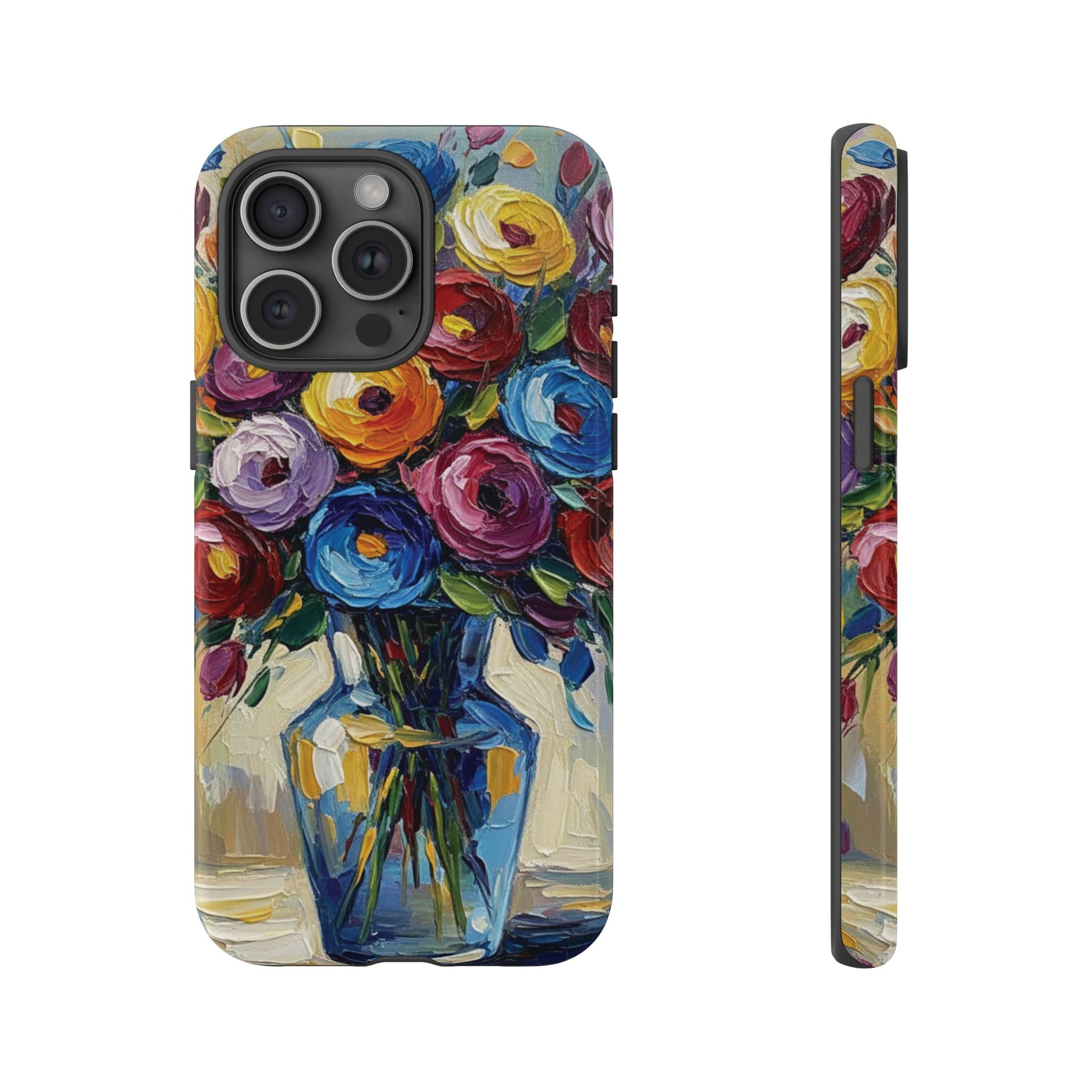 Floral Luxury Oil Painting Illusion Tough Case — Floral Art Phone Case for Art Lovers