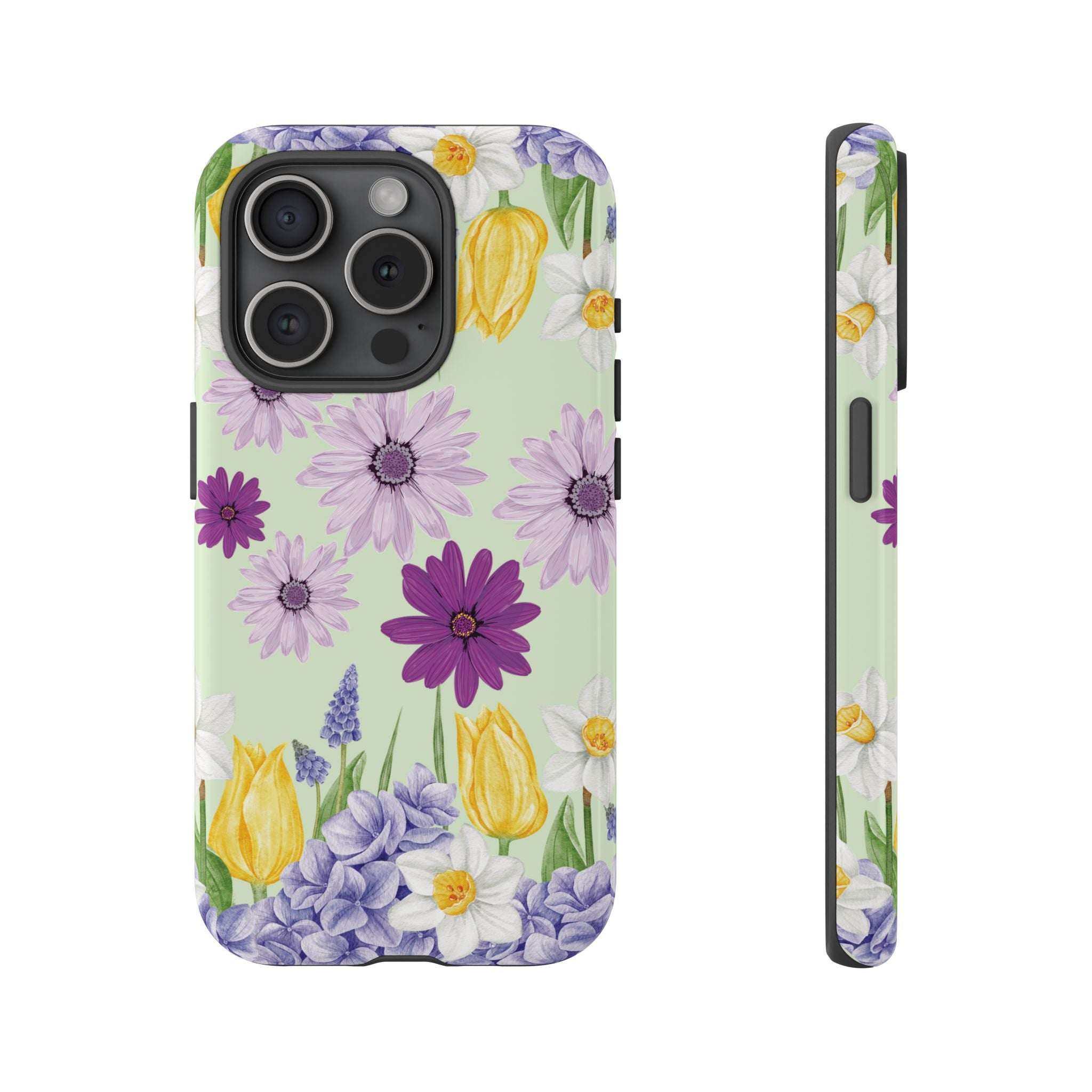 Lavender Yellow Flower Phone Case – Stylish Protective Cover for iPhone & Samsung, Botanical Design, Perfect Gift for Spring & Everyday Elegance