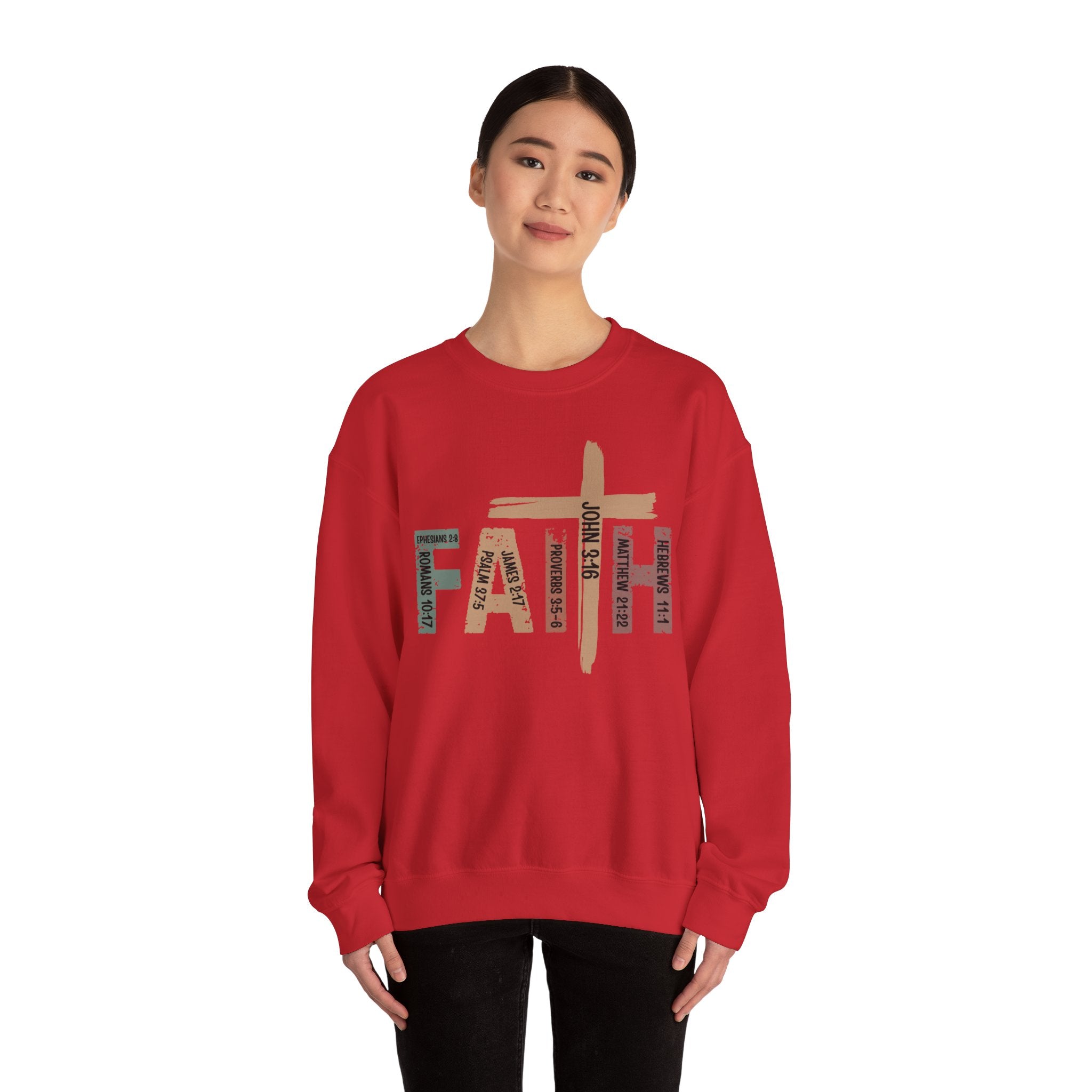 Sweat-shirt "Walk by Faith" Vêtements chrétiens confortables, idée cadeau parfaite Cadeau parfait pour les chrétiens