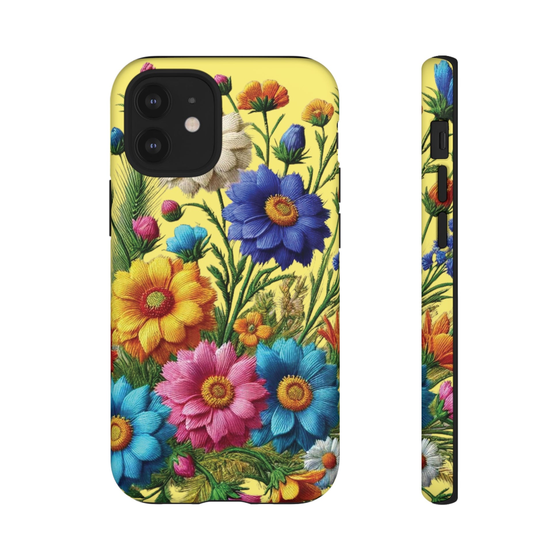 Phone Case Yellow Bright Floral Protective Phone Case Gift for Her Phone 15, Samsung iPhone Samsung  iPhone 15, Samsung iPhone Samsung Accessory Gift for Her