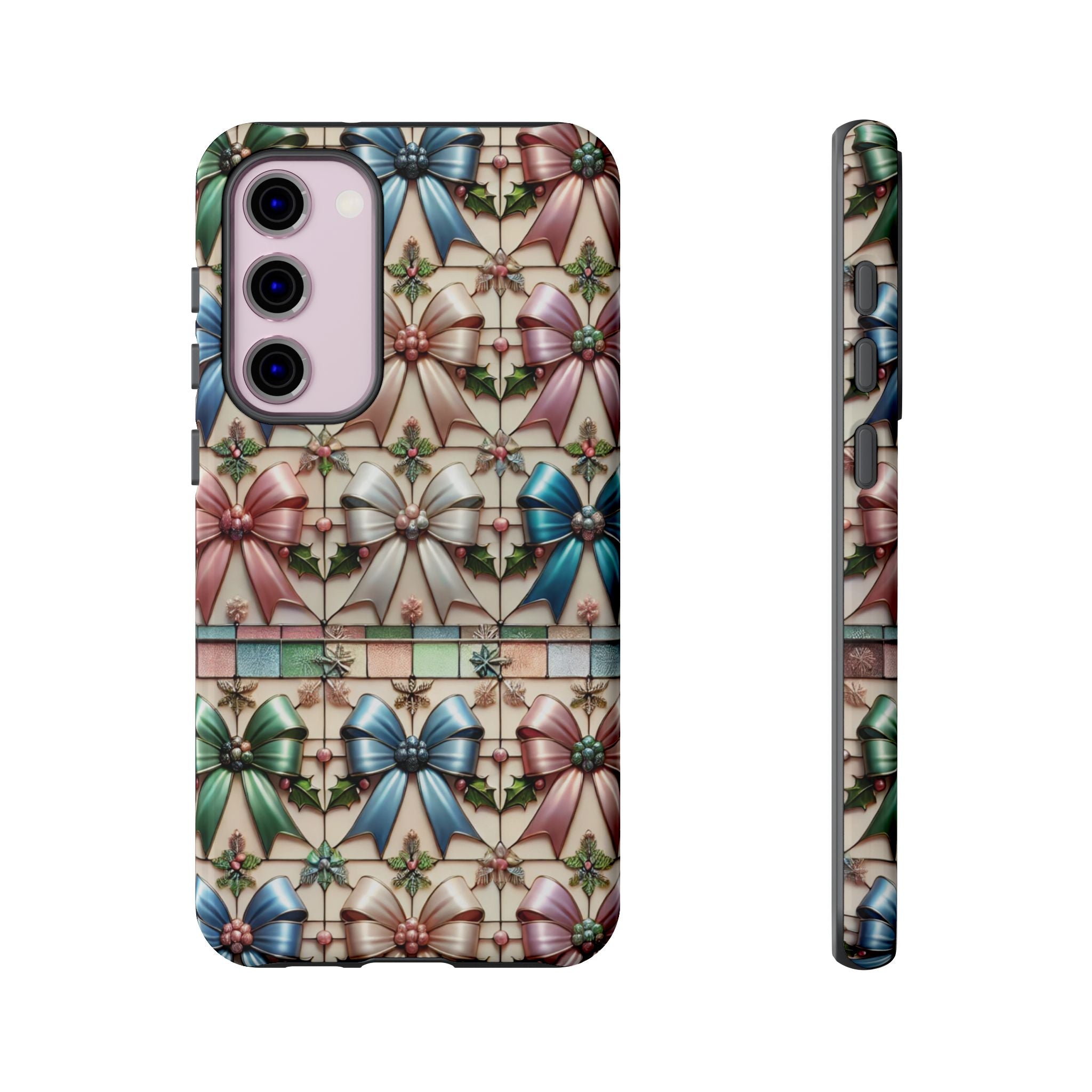 Coquette Bows Pastel Phone Case for iPhone 17 ,  15 14 13 12  21 23 Samsung, and Pixel | Stylish Protective Cover Gift for Her Perfect for Floral Lover