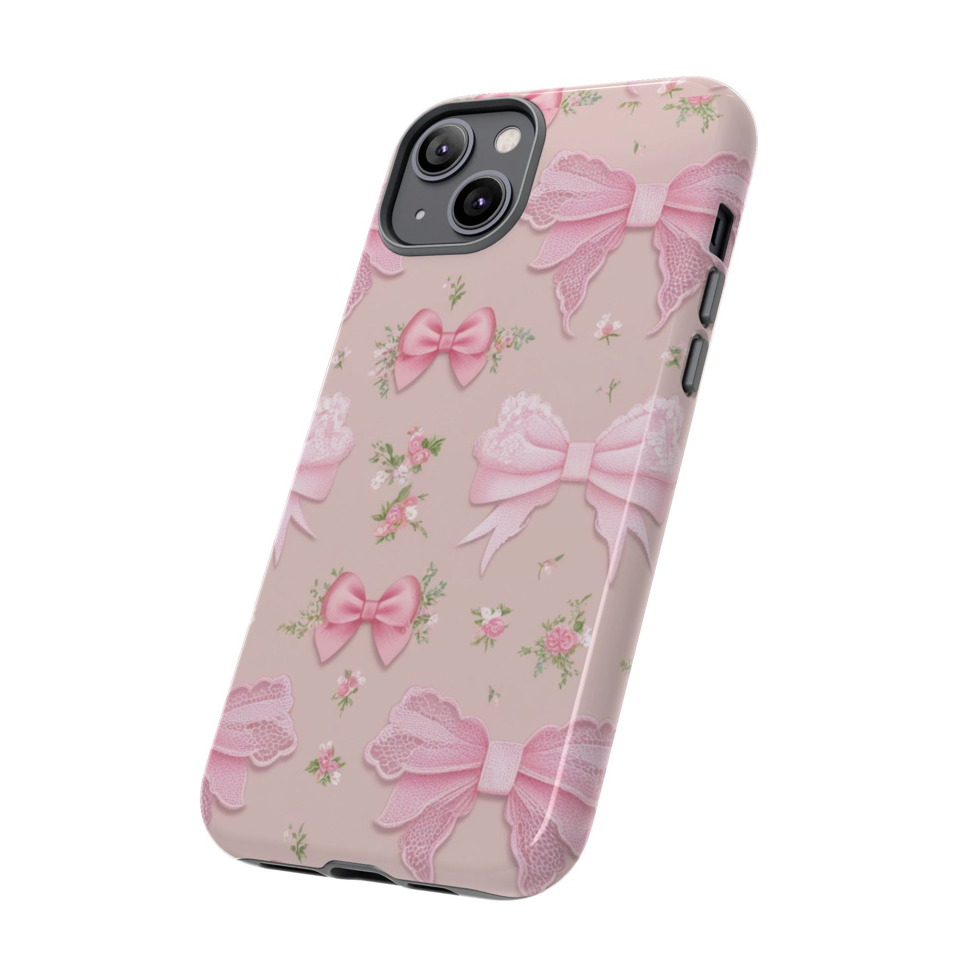 Luxury Pink Bow Phone Case – Cute & Protective Cover for iPhone & Samsung Gift for Her
