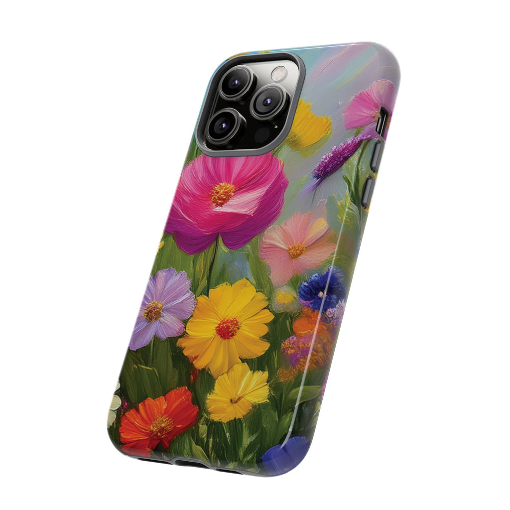 Vibrant Wildflower Painting Phone Case Hand-Painted Floral Art Design | Bright Nature-Inspired Cover | Perfect Gift for Flower Lovers iPhone & Galaxy