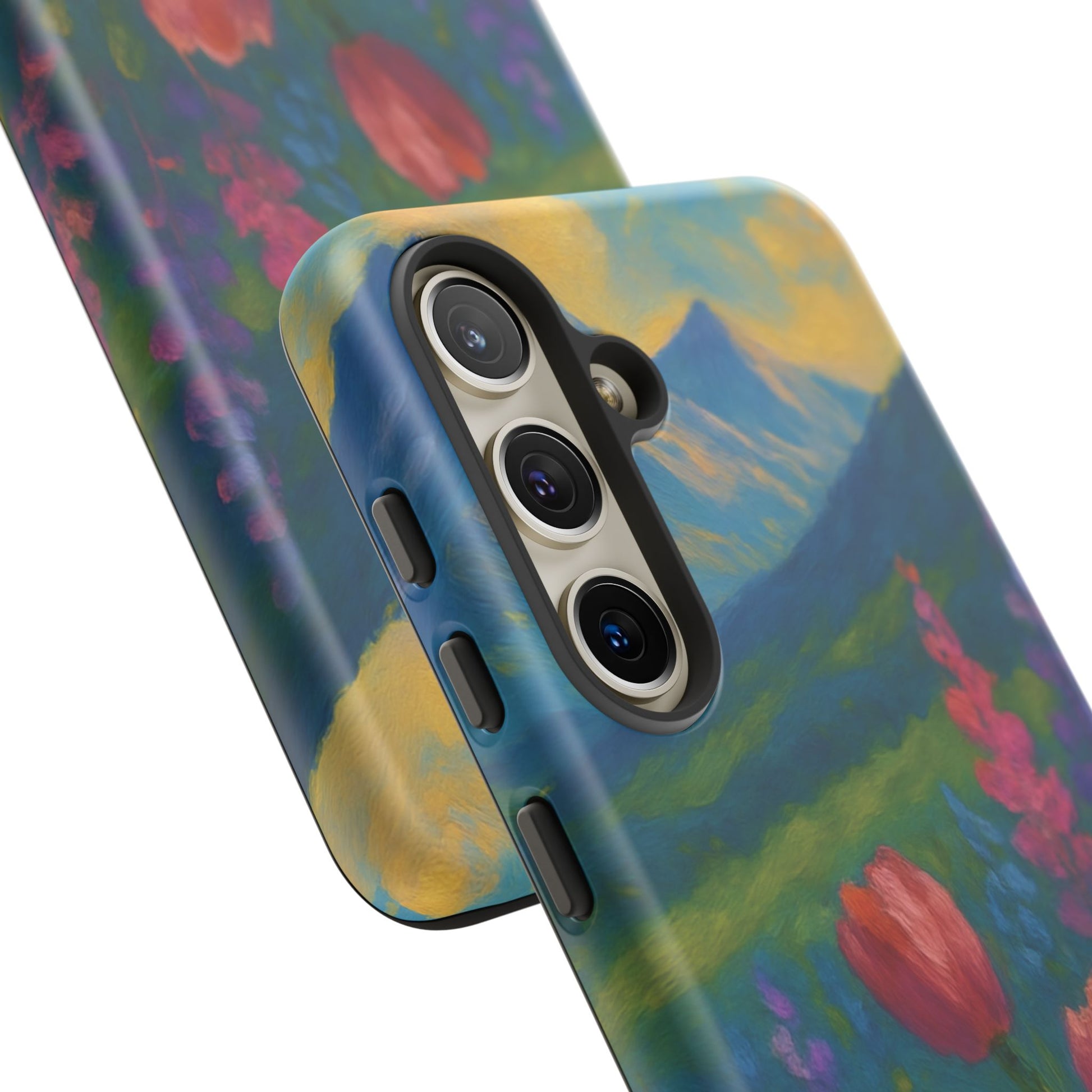 Mountains Wildflowers Phone Case | Vibrant Botanical Floral Design | Nature-Inspired Protective Cover for iPhone & Samsung | Trendy Aesthetic Gift Idea