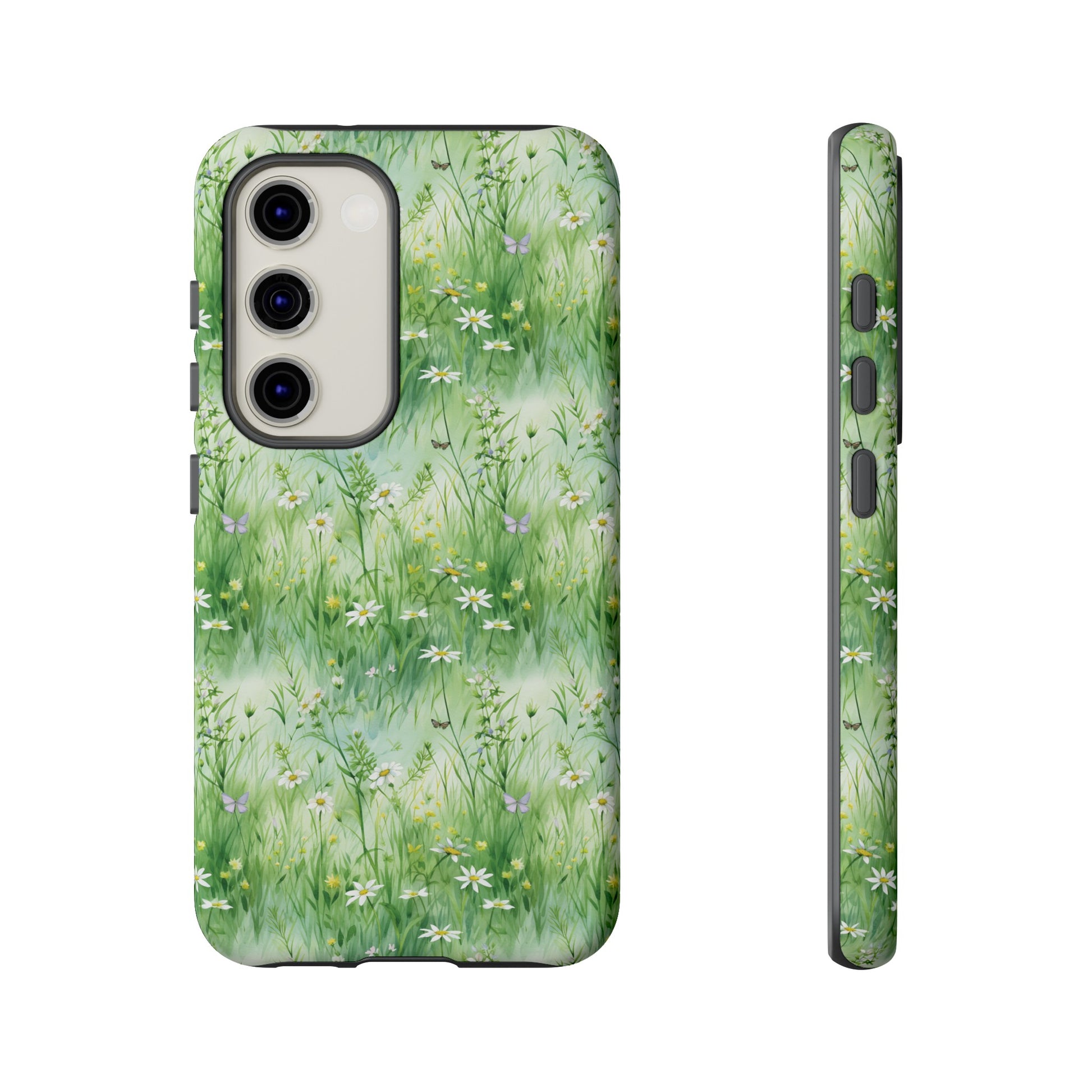 Beautiful Watercolor Grassing Daisy Boho Chic Design Phone Case Protective Cover for All Models Gift for Mom Accessory Gift for Her