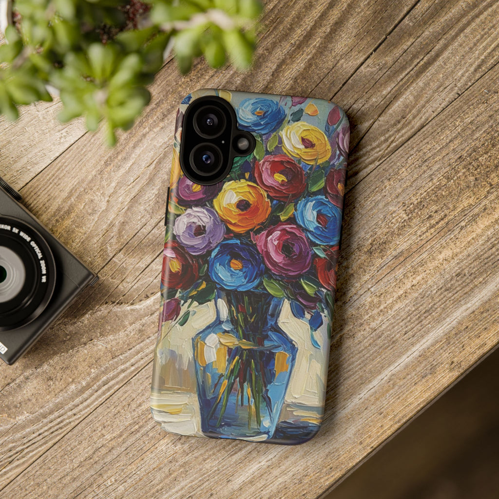 Floral Luxury Oil Painting Illusion Tough Case — Floral Art Phone Case for Art Lovers