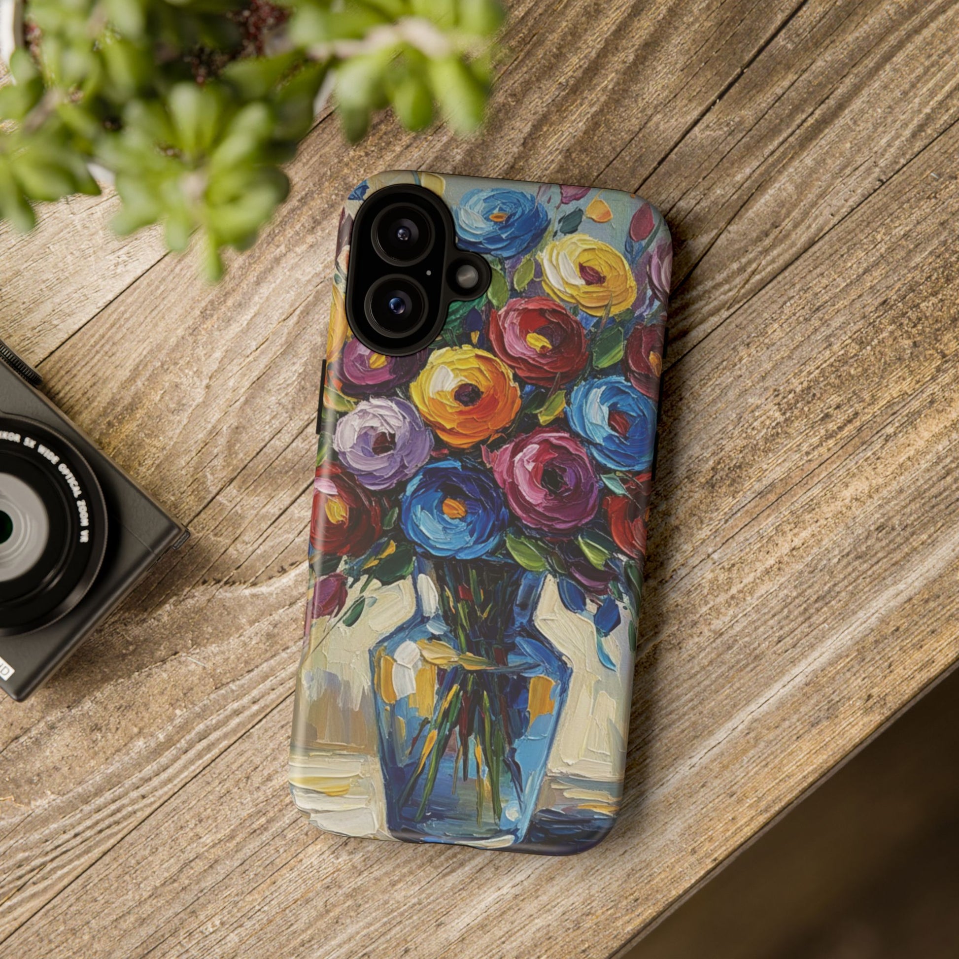 Floral Luxury Oil Painting Illusion Tough Case — Floral Art Phone Case for Art Lovers