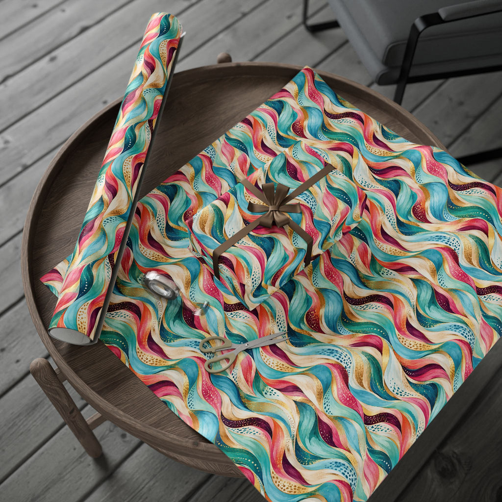 Colorful Abstract Wave Wrapping Paper