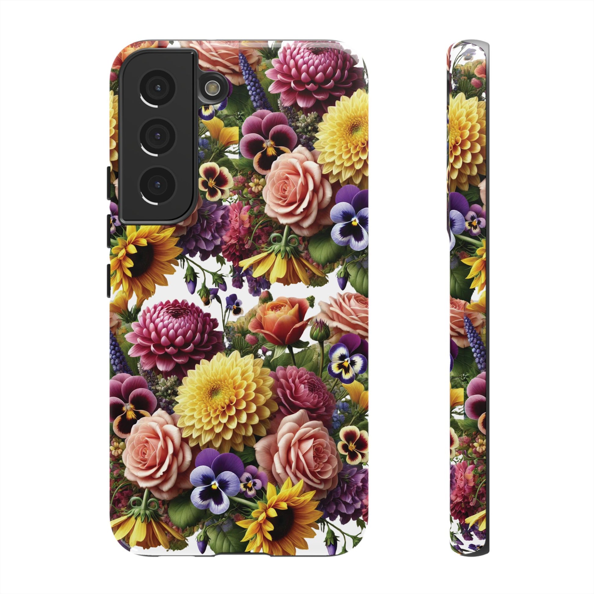 Floral Fall Phone Case for iPhone 16 15 14 13 12  21 23 Samsung, and Pixel | Stylish Protective Cover Gift for Her Perfect for Floral Lover