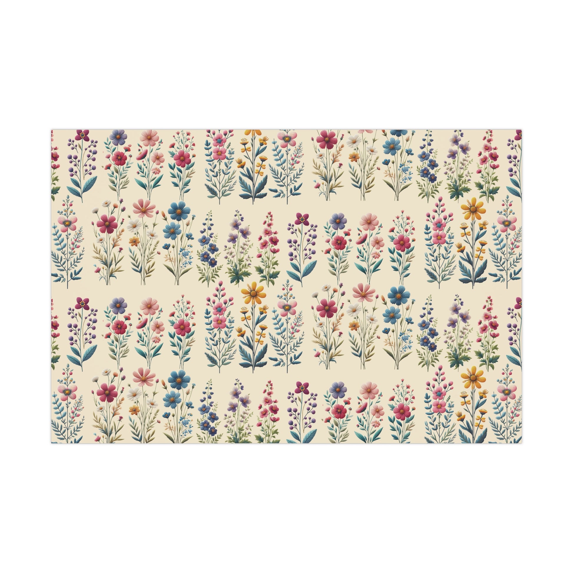 Best Beautiful Wildflower Wrapping Paper Vibrant Floral Patterns on Premium Quality Paper for All Occasions Perfect for Birthdays, Weddings, and Special Celebrations Mother's Day, Christmas - MRSBYVALLE