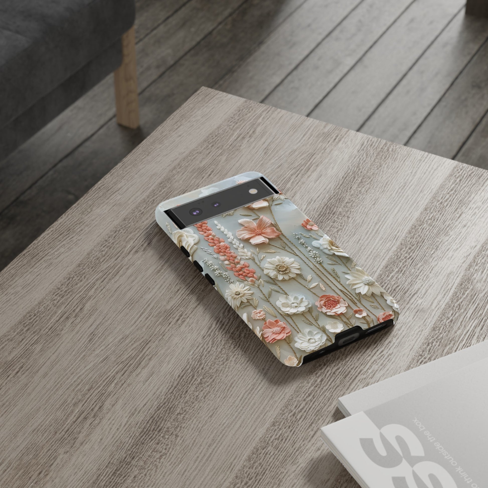 Pastel Wildflowers Protective Phone Case Gift for Her Phone 15, Samsung iPhone Samsung Gift for Her Case iPhone 15, Samsung iPhone Samsung Accessory Gift for Her