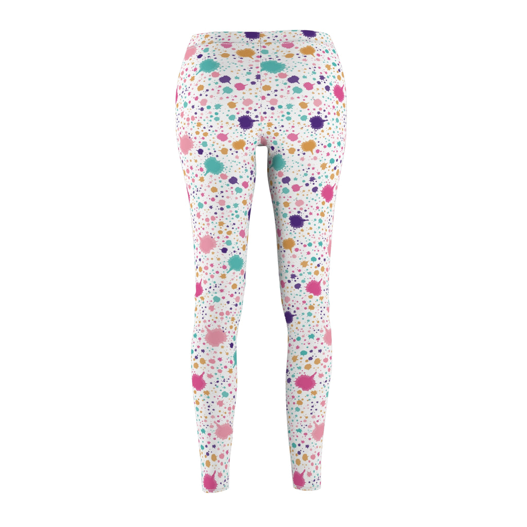 Pastel Abstract Women's Casual Leggings Stylish, Comfortable High-Waisted Yoga Pants for Everyday Wear, Workout, and Lounge – Perfect Gift Idea for Her – Available in Plus Sizes - MRSBYVALLE