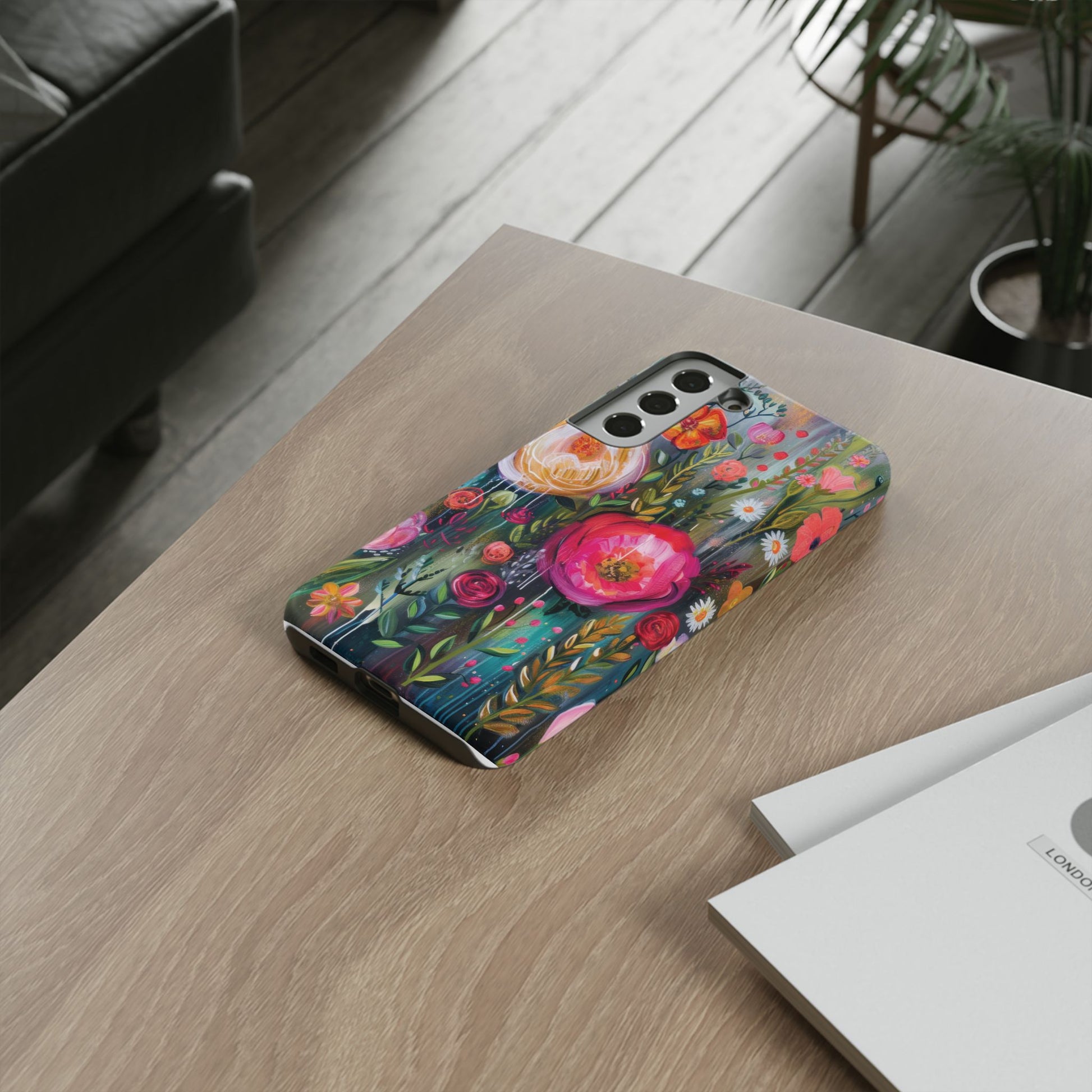 Watercolor Boho Floral Phone Case for iPhone 16 15 14 13 12  21 23 Samsung, and Pixel | Stylish Protective Cover Gift for Her Perfect for Floral Lover - MRSBYVALLE