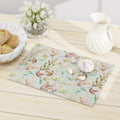 Pastel Leaves Cutting Board Floral Tempered Glass Cutting Board Durable Kitchen Decor with Elegant Design, Housewarming, New House Gift - MRSBYVALLE