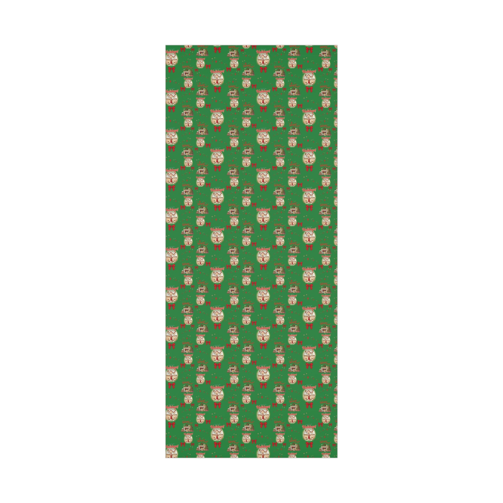 Retro Christmas Scenes Wrapping Paper - Forest Green Holiday Gift Wrap with Vintage Vibes, Perfect for Festive Presents, Nostalgic Holiday Decor, and Gift Wrapping Premium Quality - MRSBYVALLE