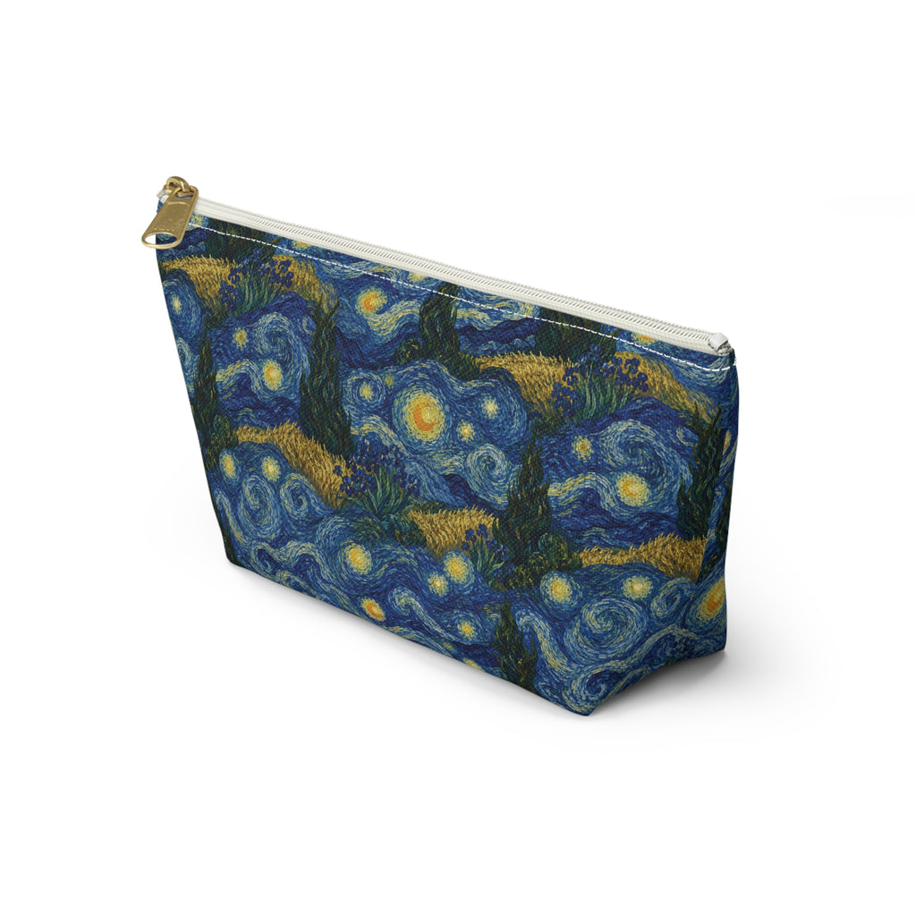 Van Gogh Illusion Art Lover Accessory Pouch — Elegant T‑Bottom Design