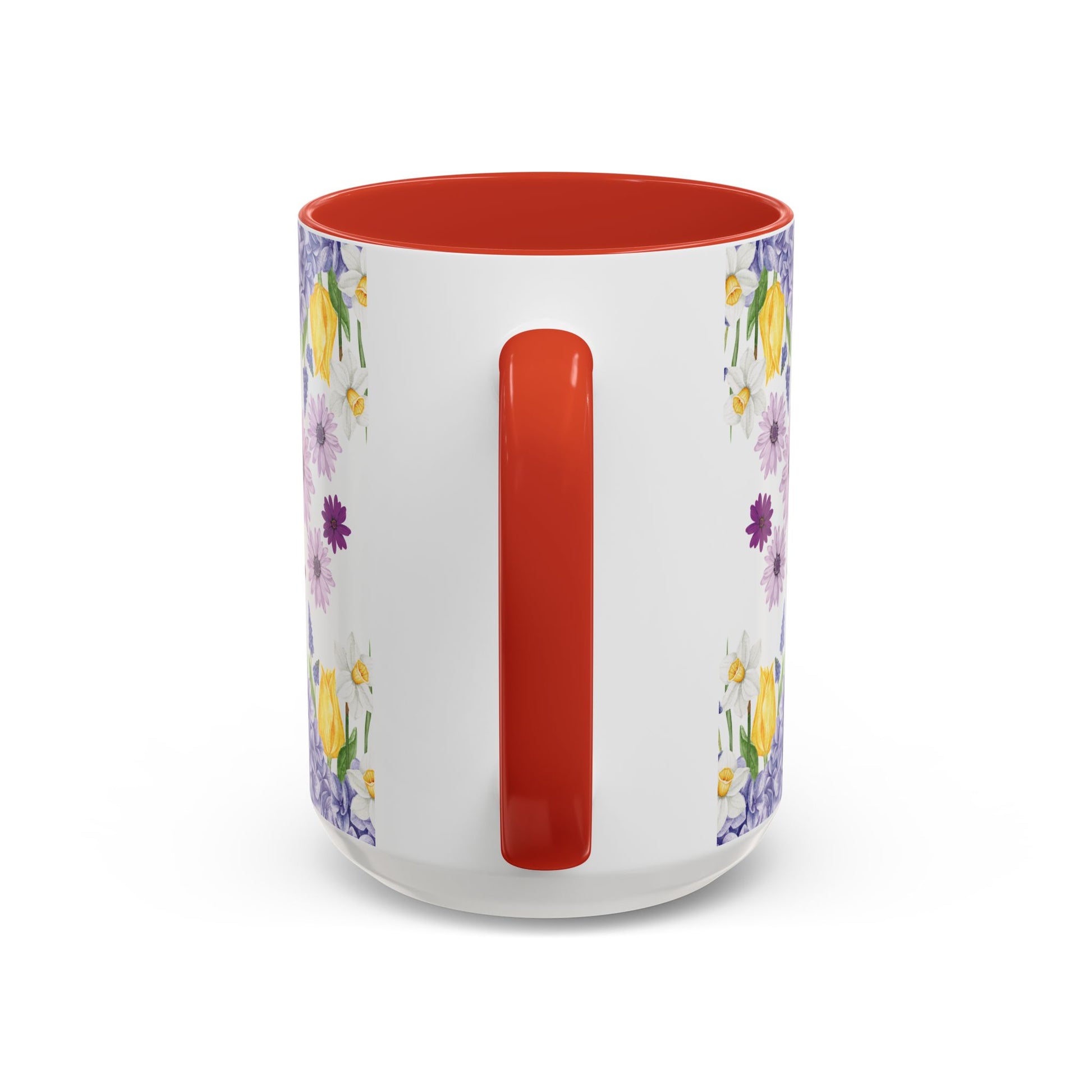 Botanical Floral Mug  Lavender & Yellow Flowers, Ceramic 11oz & 15oz Cup, Ideal Gift for Coffee Lovers, Mother's Day, or Cozy Spring Mornings