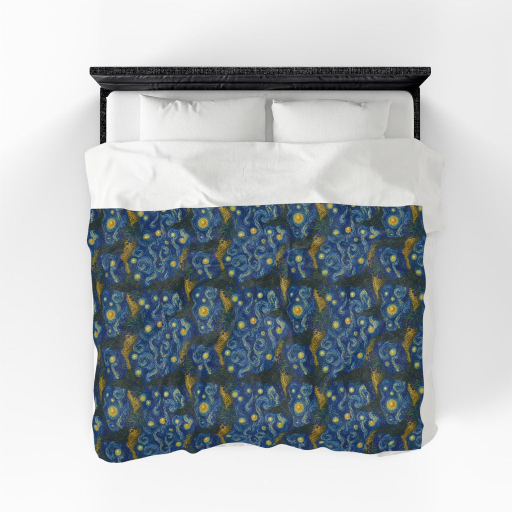 Van Gogh Illusion Design Perfect for Art Lover, Elegant Luxury Throw, Soft Cozy Elegant Home Decor