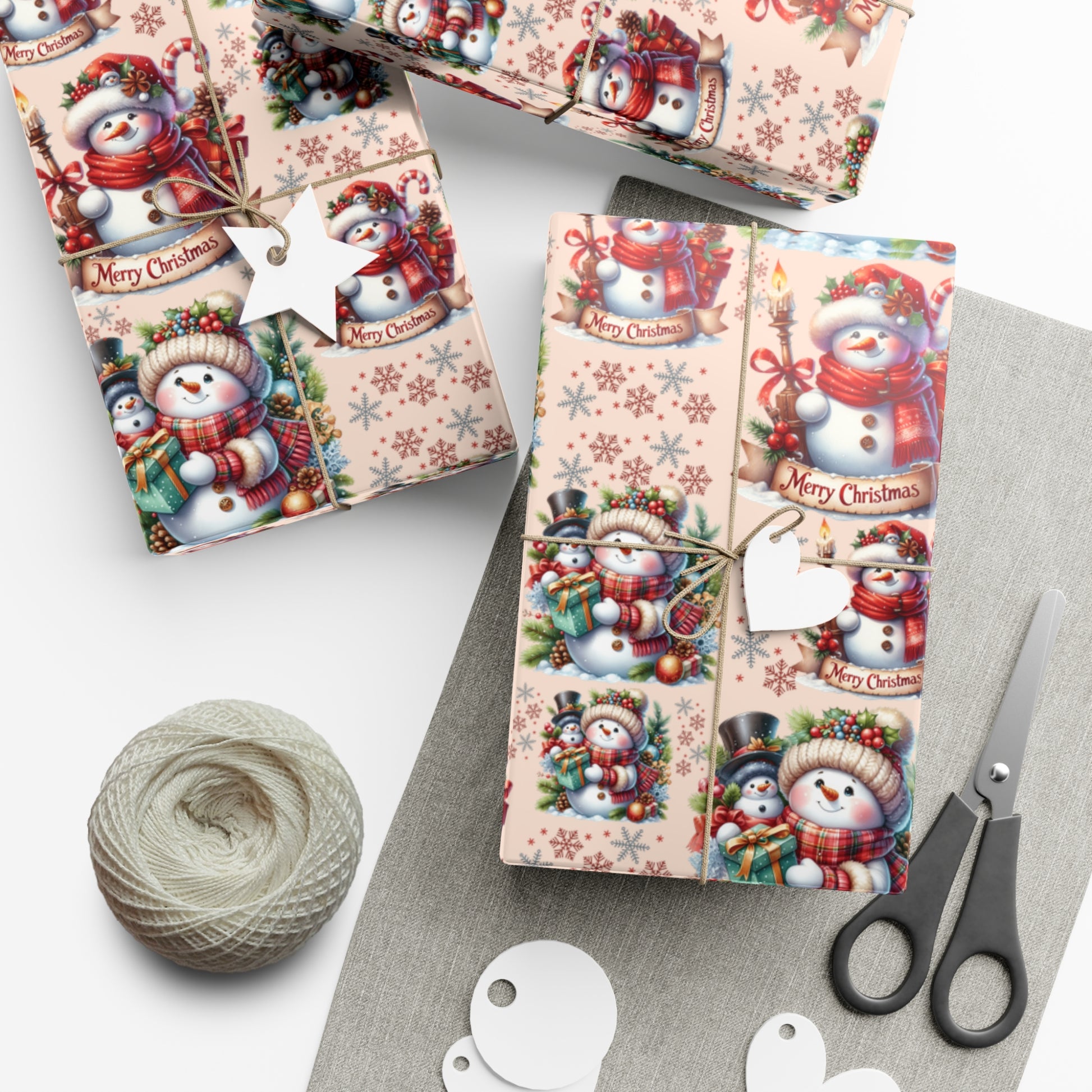 Christmas Wrapping Paper Whimsical Winter Wonderland with Festive Gifts Perfect for a Magical Holiday Season in Matte/Satin, All Occasion - MRSBYVALLE