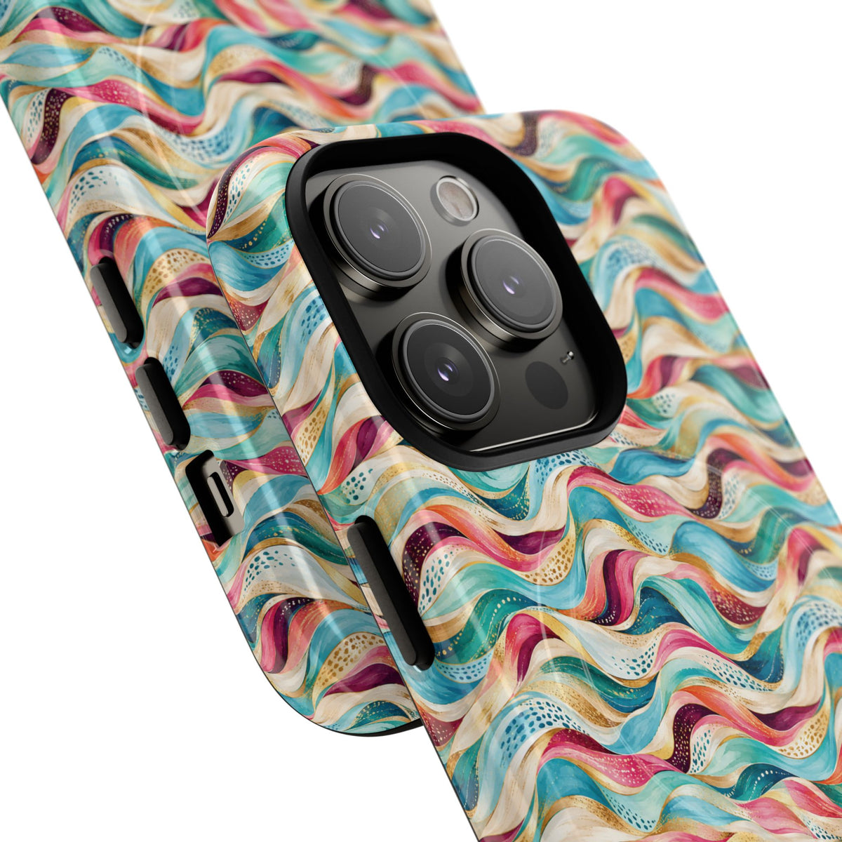 Colorful Wave MagSafe Tough Phone Case