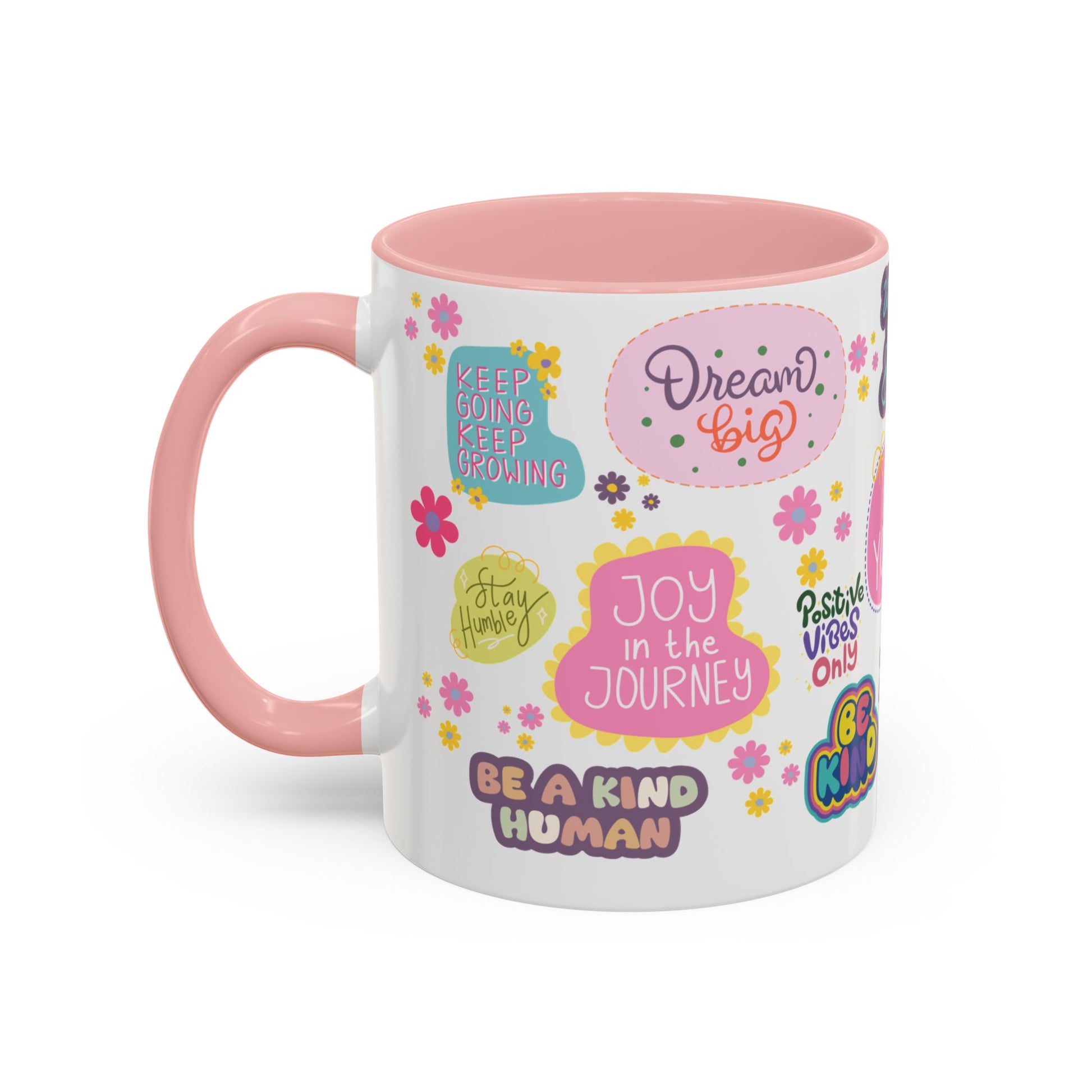 Good Vibes Only Coffee Mug 11 & 15 oz Ceramic Inspirational Cup, Positive Affirmation Gift for Mom, Teacher & Coworker | Morning Motivation Mother's Day, or Cozy Spring Mornings