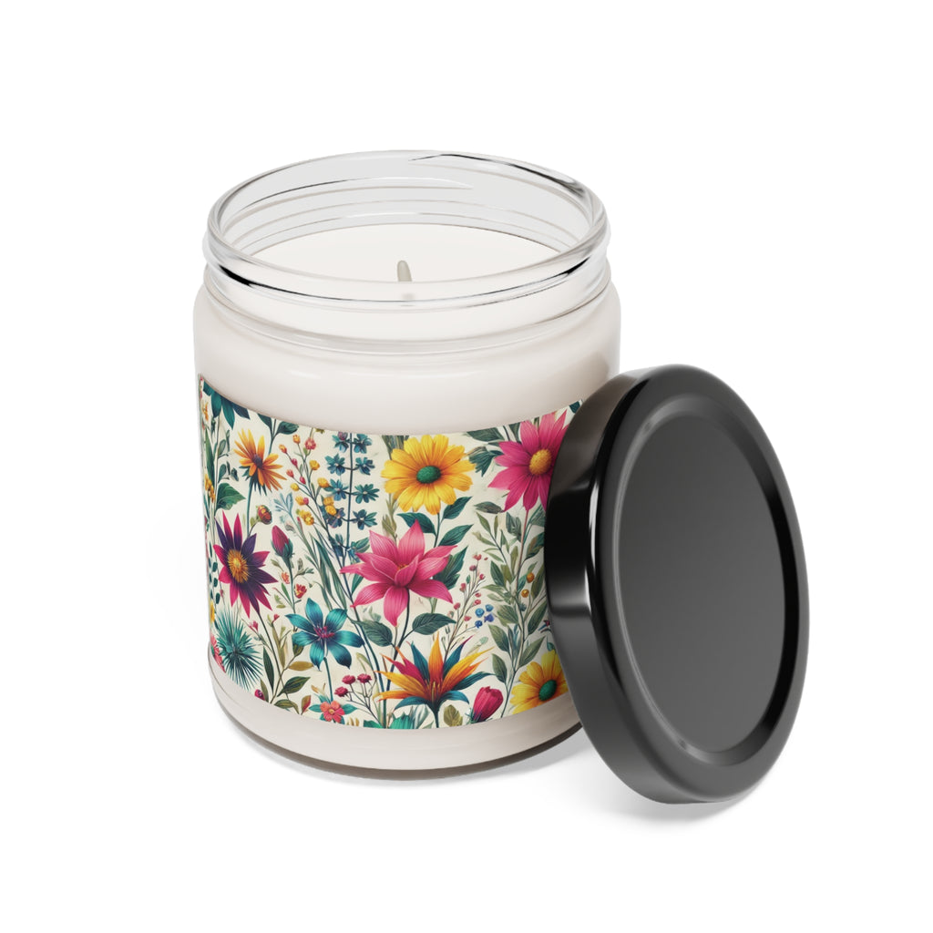New House Wildflower Floral Candle 9oz Perfect for Relaxation Home Ambiance Scented Soy Candle, 9oz, Wedding, Bridal Shower, Mother's Day Gift Housewarming Gift - MRSBYVALLE