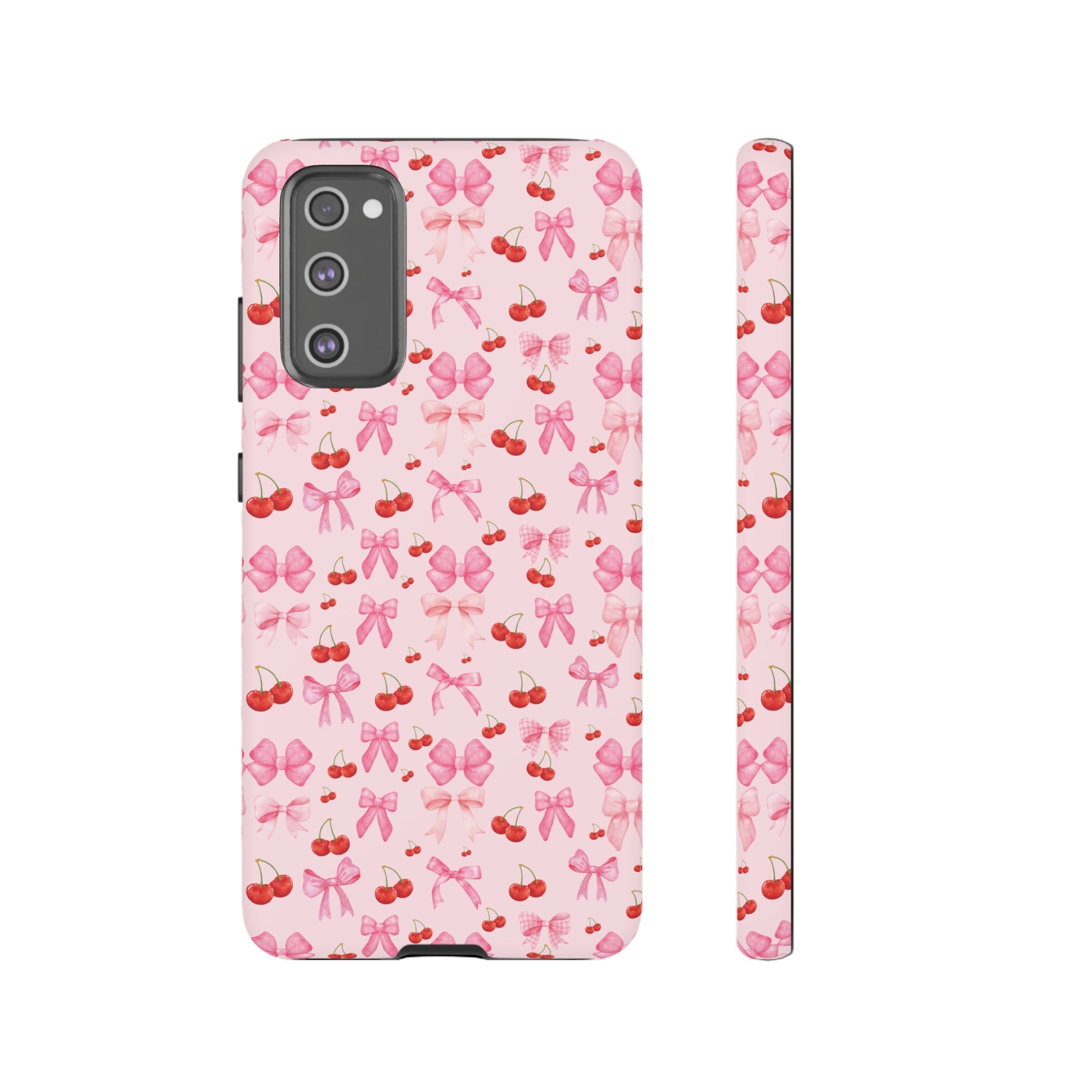 Coquette phone case Cherry Coquette Ribbon Bow iPhone Case Fruity, Girly Gift for Her Phone 15, Samsung iPhone Samsung Gift for Her Case iPhone 15, Samsung iPhone Samsung Accessory Gift for Her.