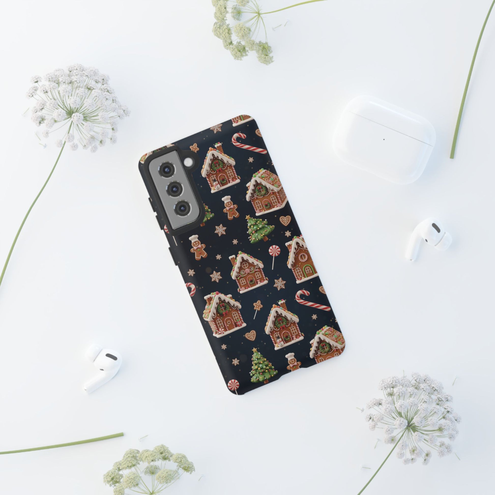 3D Gingerbread House Christmas Phone Case | Premium Holiday Gift Cover for iPhone 17, iPhone, and Samsung Galaxy Gift for Her or Him