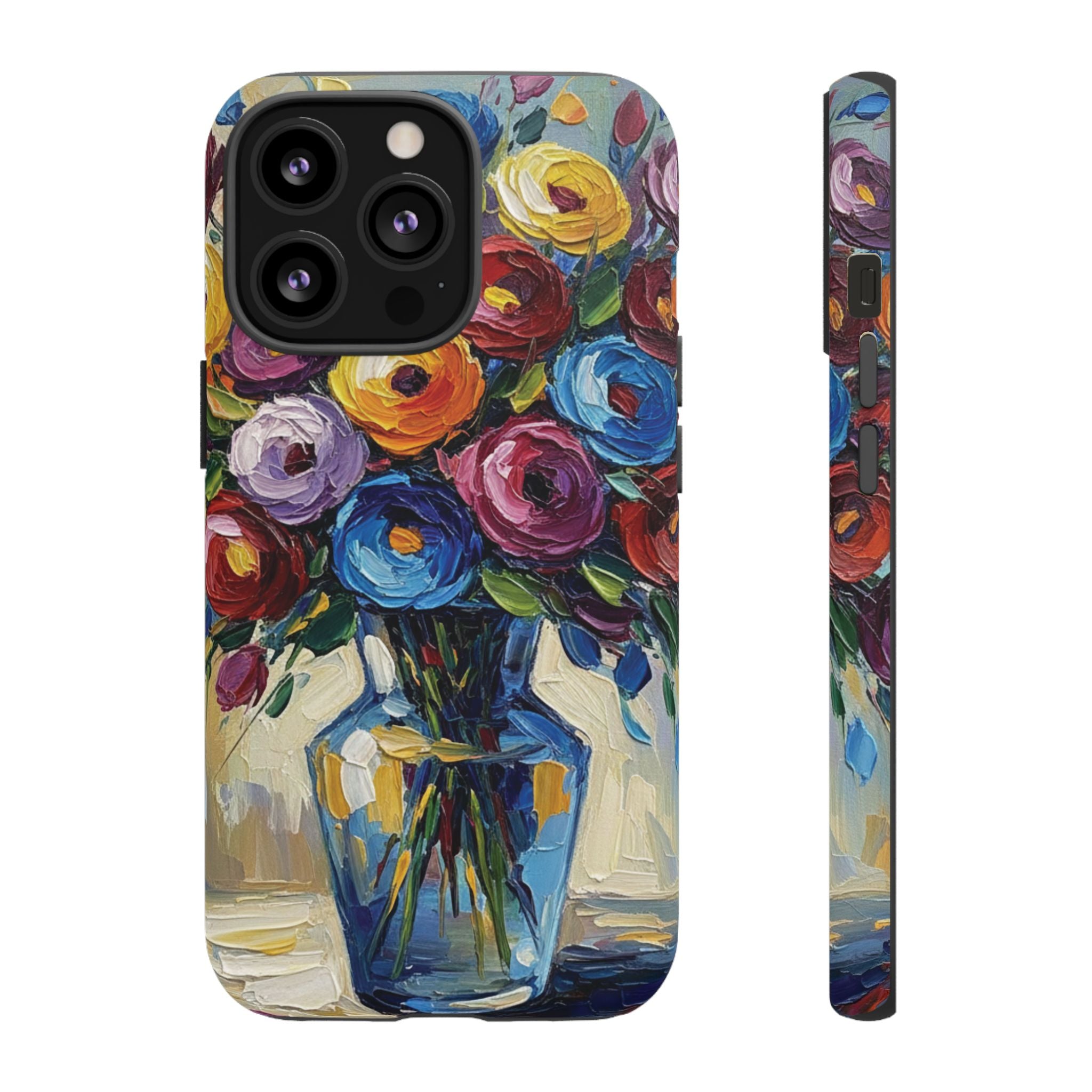 Floral Luxury Oil Painting Illusion Tough Case — Floral Art Phone Case for Art Lovers