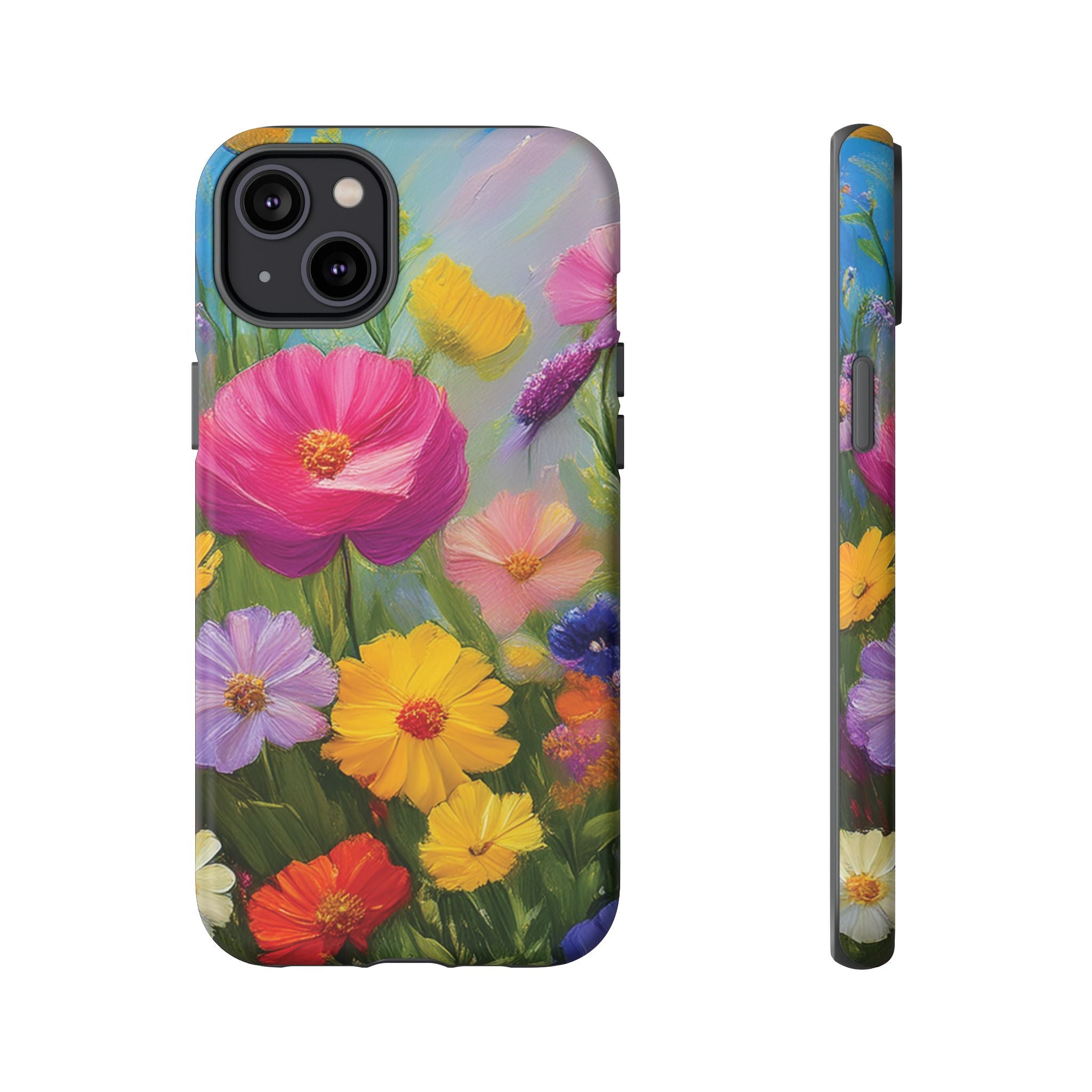 Vibrant Wildflower Painting Phone Case Hand-Painted Floral Art Design | Bright Nature-Inspired Cover | Perfect Gift for Flower Lovers iPhone & Galaxy
