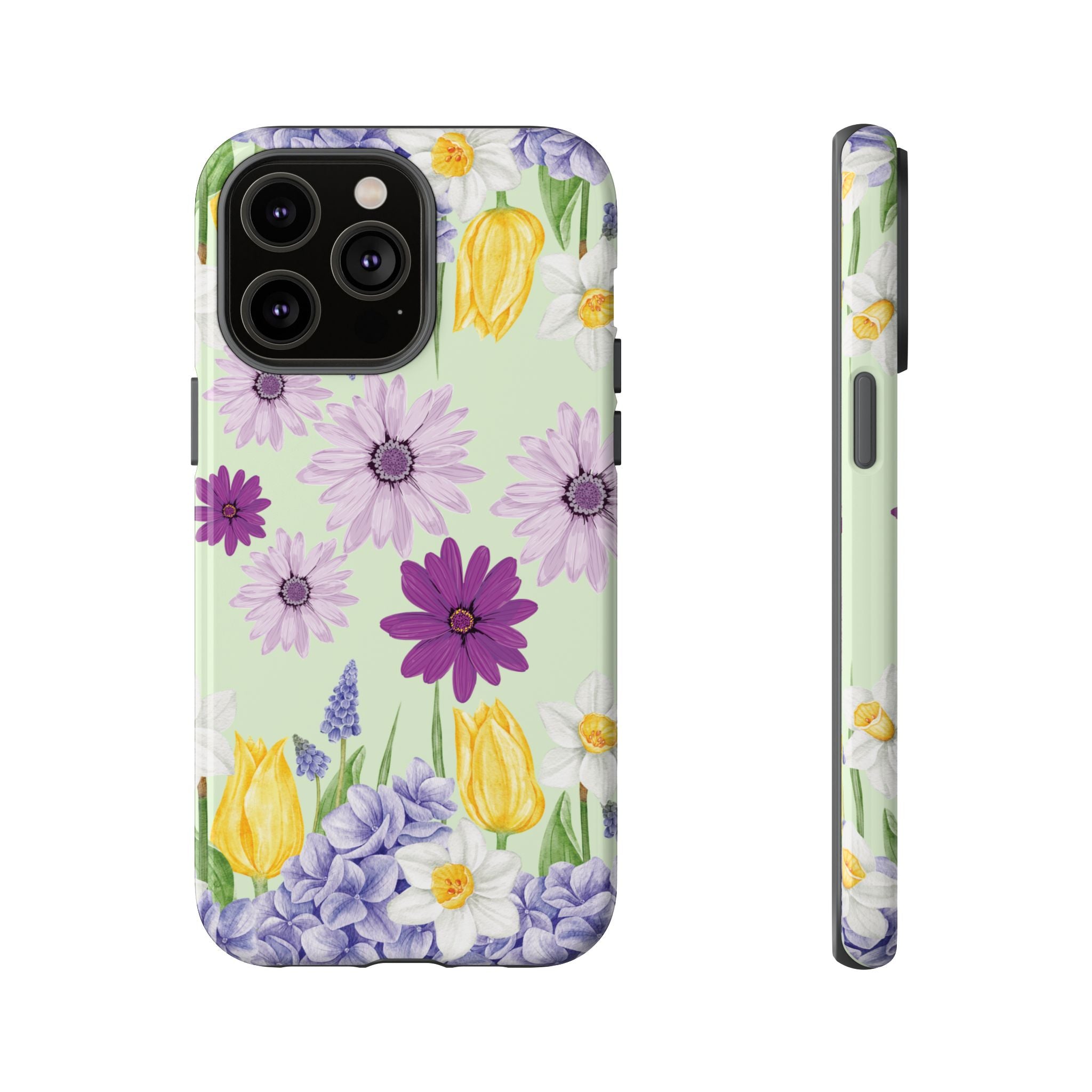 Lavender Yellow Flower Phone Case – Stylish Protective Cover for iPhone & Samsung, Botanical Design, Perfect Gift for Spring & Everyday Elegance