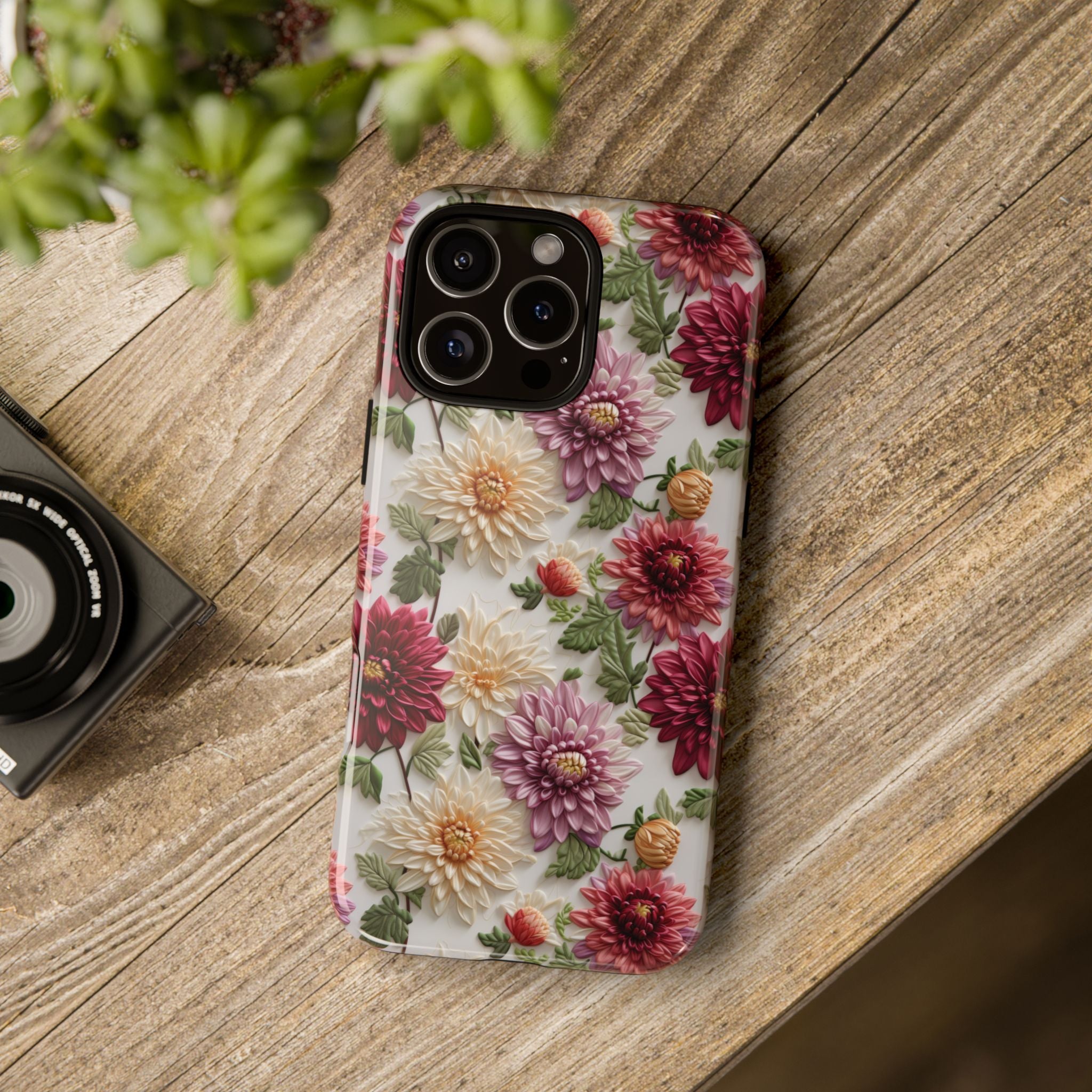 Floral Fall Phone Case for iPhone 16 pro15 14 13 12  21 23 Samsung, and Pixel | Stylish Protective Cover Gift for Her Perfect for Floral Lover - MRSBYVALLE