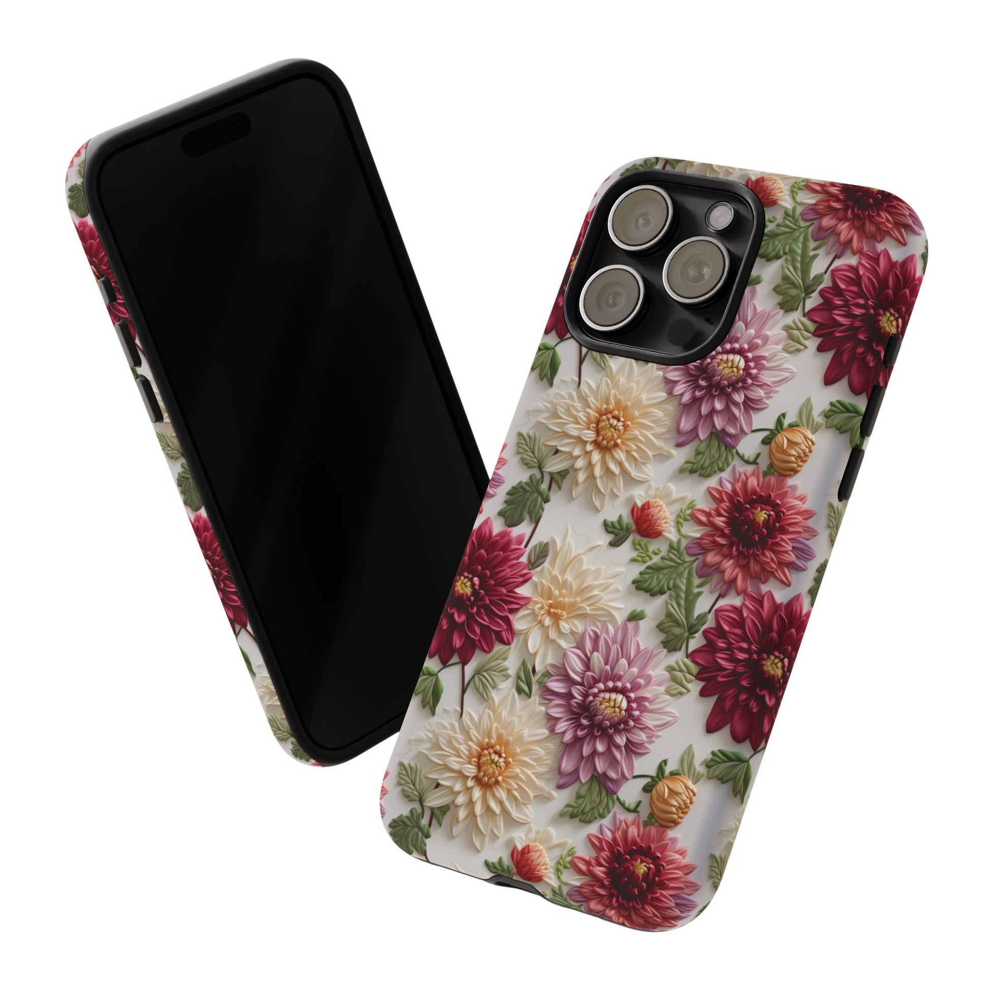 Floral Fall Phone Case for iPhone 16 pro15 14 13 12  21 23 Samsung, and Pixel | Stylish Protective Cover Gift for Her Perfect for Floral Lover