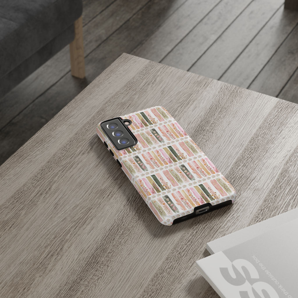 Pastel Brushstroke Floral Phone Case Soft Illusion Flower Design, Aesthetic Protective Cover, Feminine Style, Cute Gift for Her, Fits Most Models
